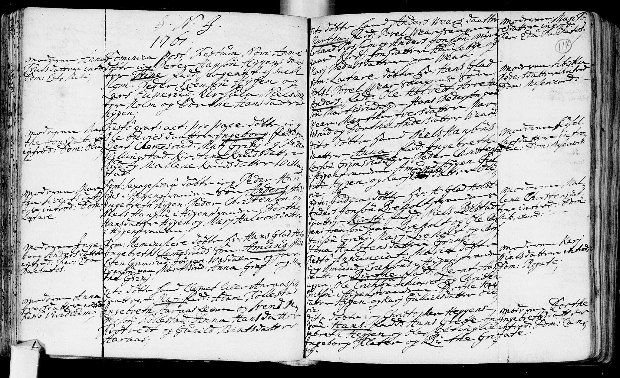 Røyken kirkebøker, AV/SAKO-A-241/F/Fa/L0002: Parish register (official) no. 2, 1731-1782, p. 114