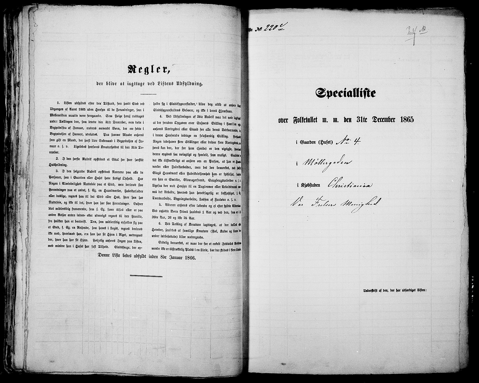 RA, 1865 census for Kristiania, 1865, p. 631