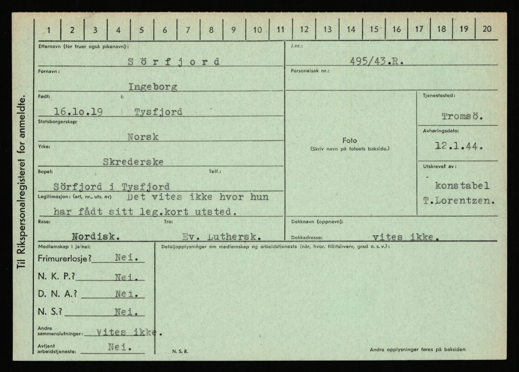 Statspolitiet - Hovedkontoret / Osloavdelingen, AV/RA-S-1329/C/Ca/L0015: Svea - Tøsse, 1943-1945, p. 1623