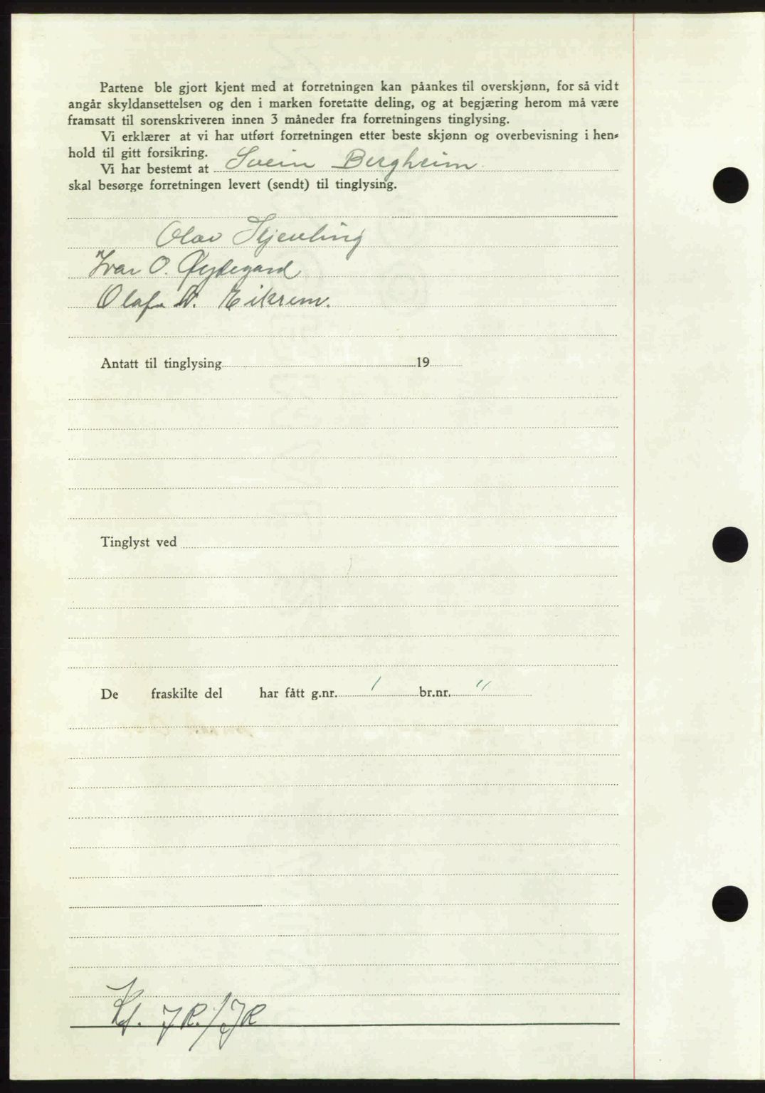 Nordmøre sorenskriveri, AV/SAT-A-4132/1/2/2Ca: Mortgage book no. A117, 1950-1950, Diary no: : 3919/1950