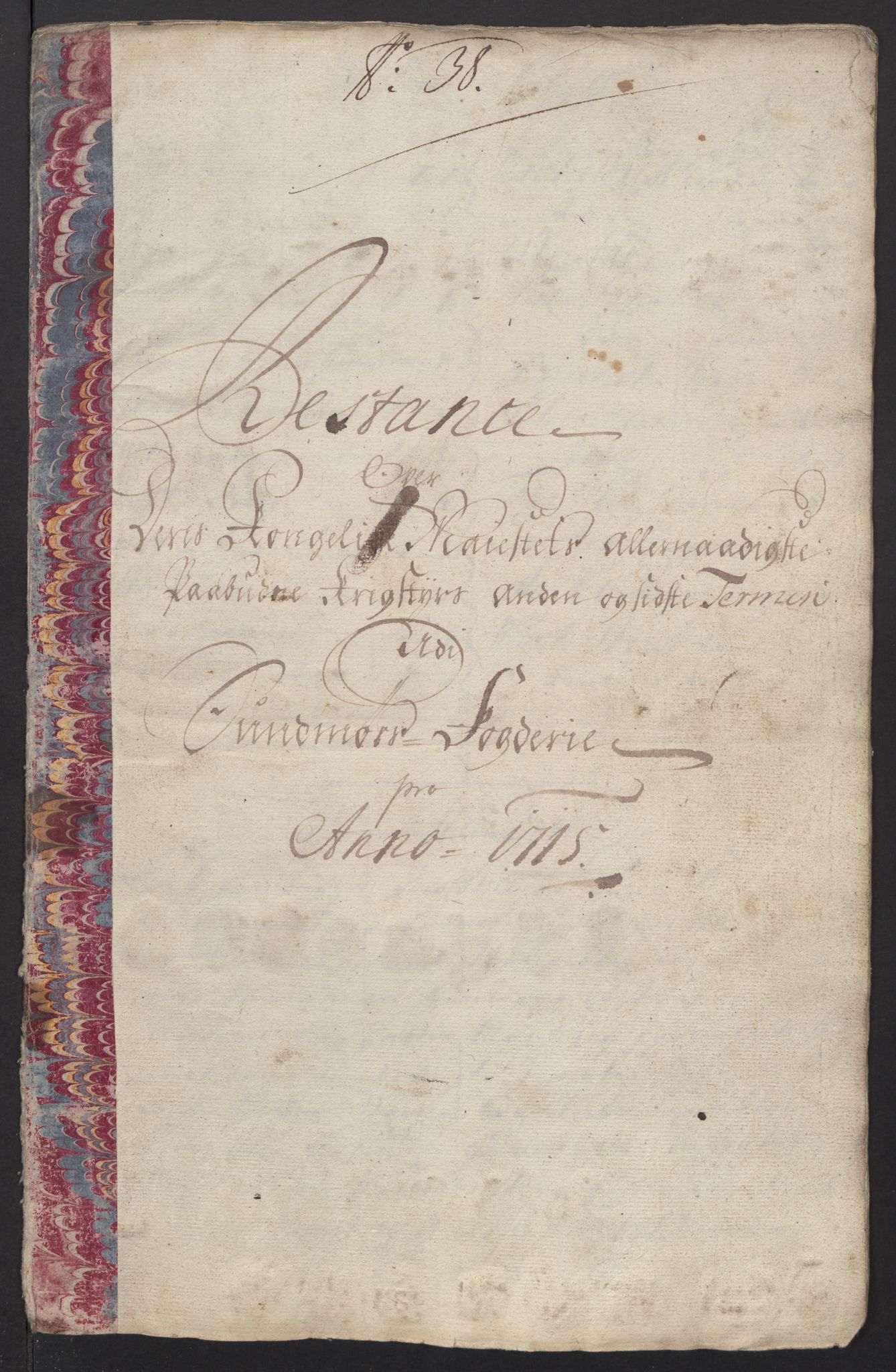 Rentekammeret inntil 1814, Reviderte regnskaper, Fogderegnskap, RA/EA-4092/R54/L3567: Fogderegnskap Sunnmøre, 1715, p. 303
