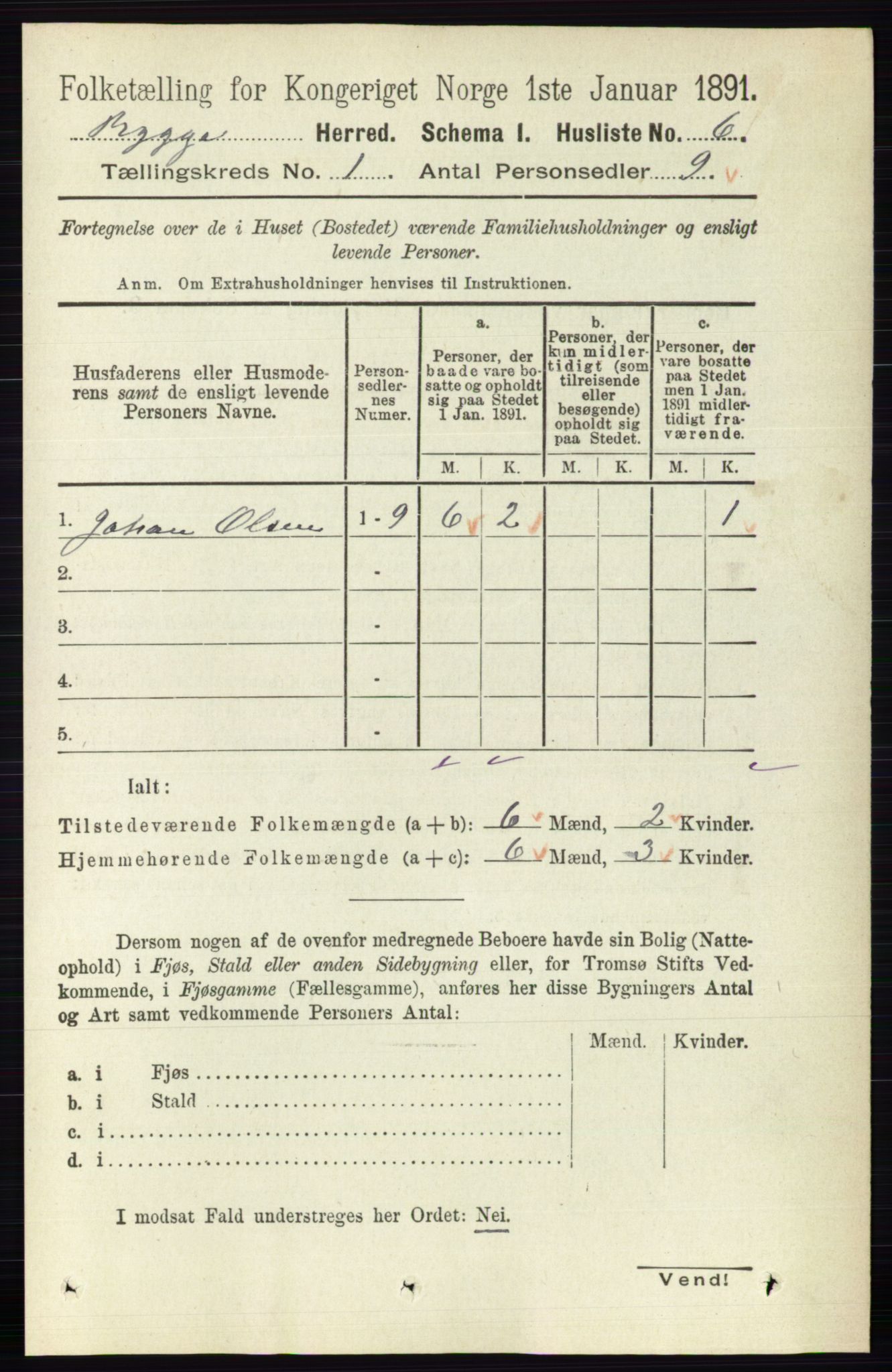 RA, 1891 census for 0136 Rygge, 1891, p. 28