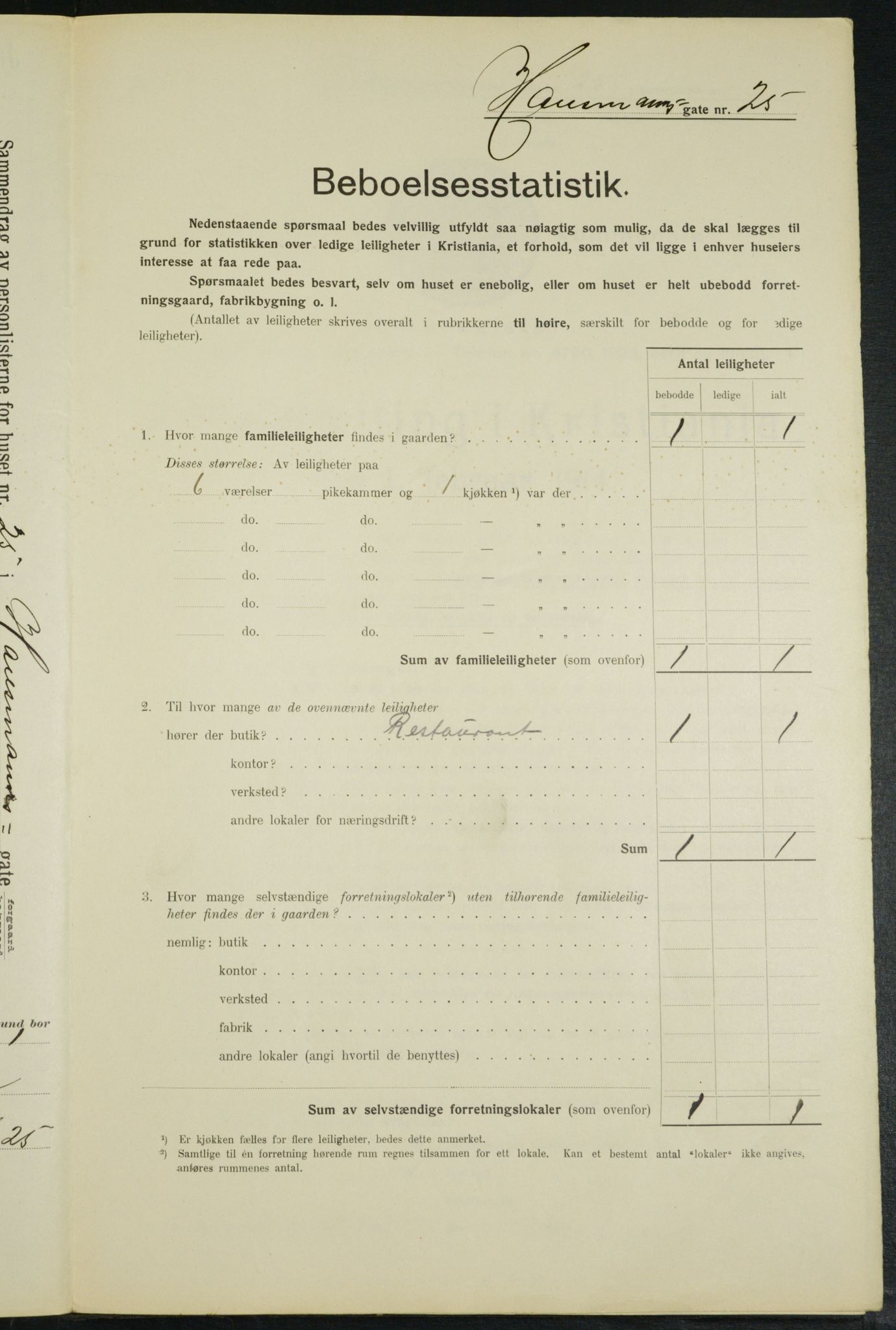 OBA, Municipal Census 1914 for Kristiania, 1914, p. 35555