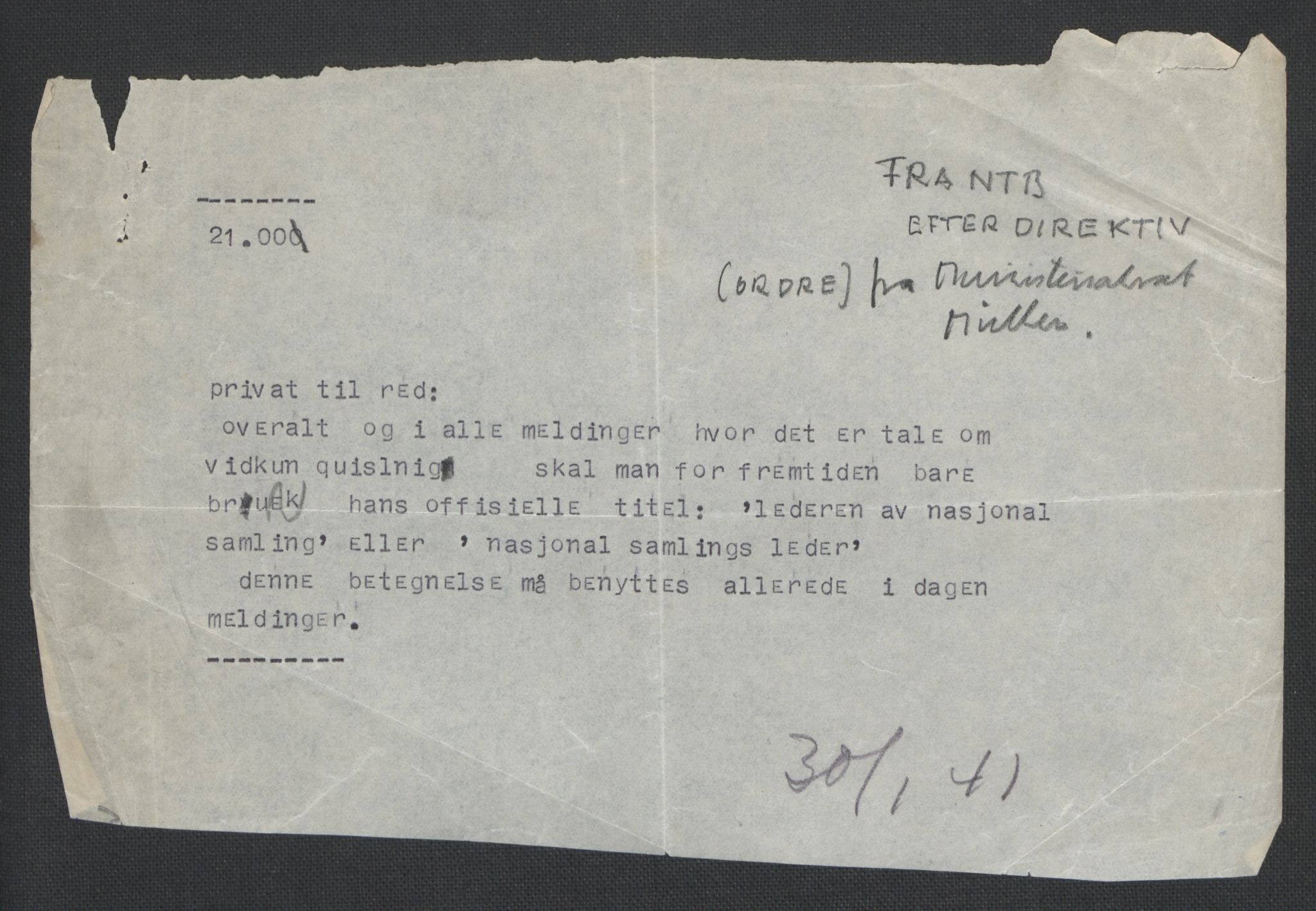 Landssvikarkivet, Oslo politikammer, AV/RA-S-3138-01/D/Da/L0003: Dnr. 29, 1945, p. 460