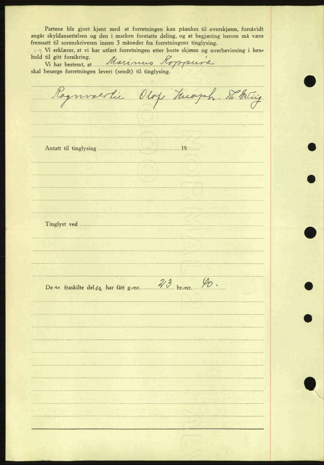 Idd og Marker sorenskriveri, AV/SAO-A-10283/G/Gb/Gbb/L0005: Mortgage book no. A5, 1941-1943, Diary no: : 1388/1942