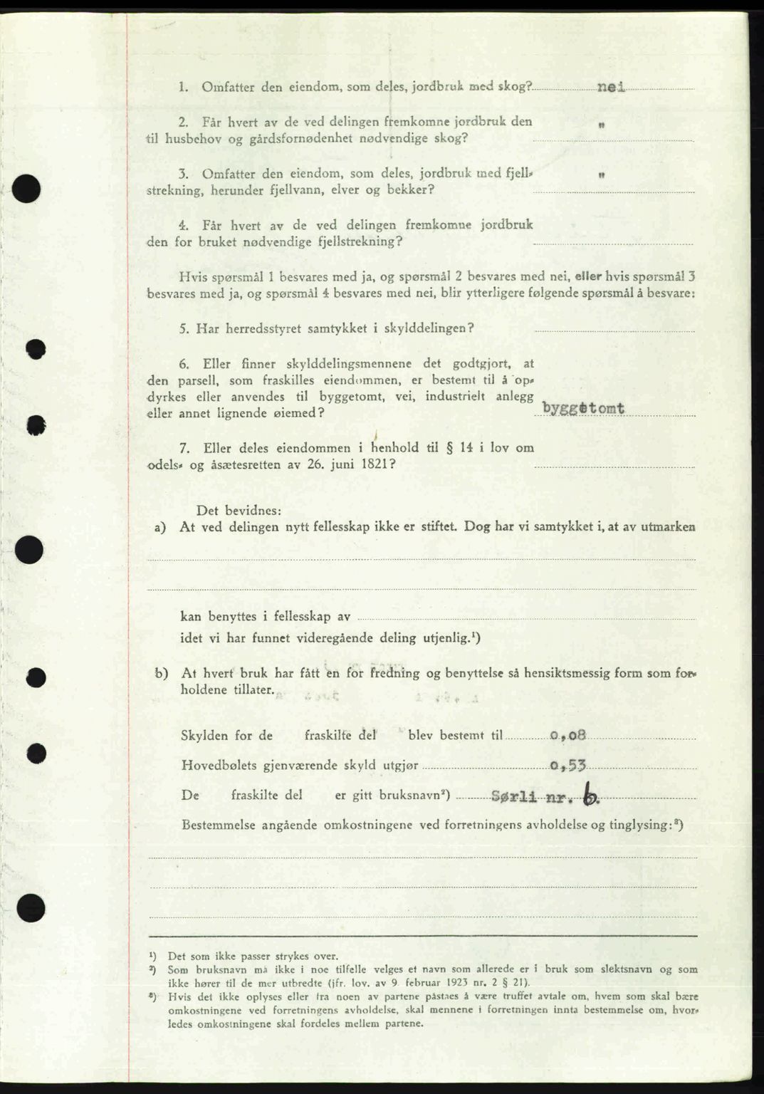 Idd og Marker sorenskriveri, AV/SAO-A-10283/G/Gb/Gbb/L0008: Mortgage book no. A8, 1946-1946, Diary no: : 849/1946