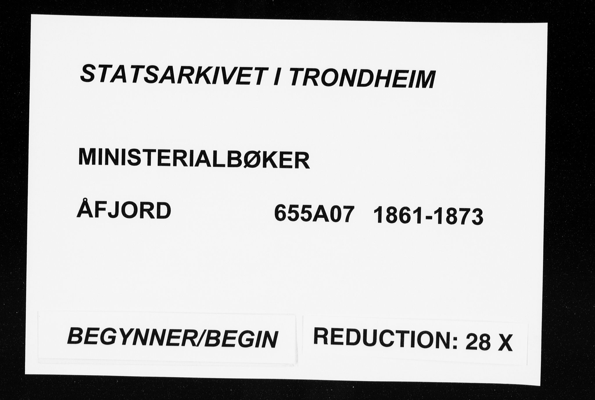 Ministerialprotokoller, klokkerbøker og fødselsregistre - Sør-Trøndelag, SAT/A-1456/655/L0678: Parish register (official) no. 655A07, 1861-1873