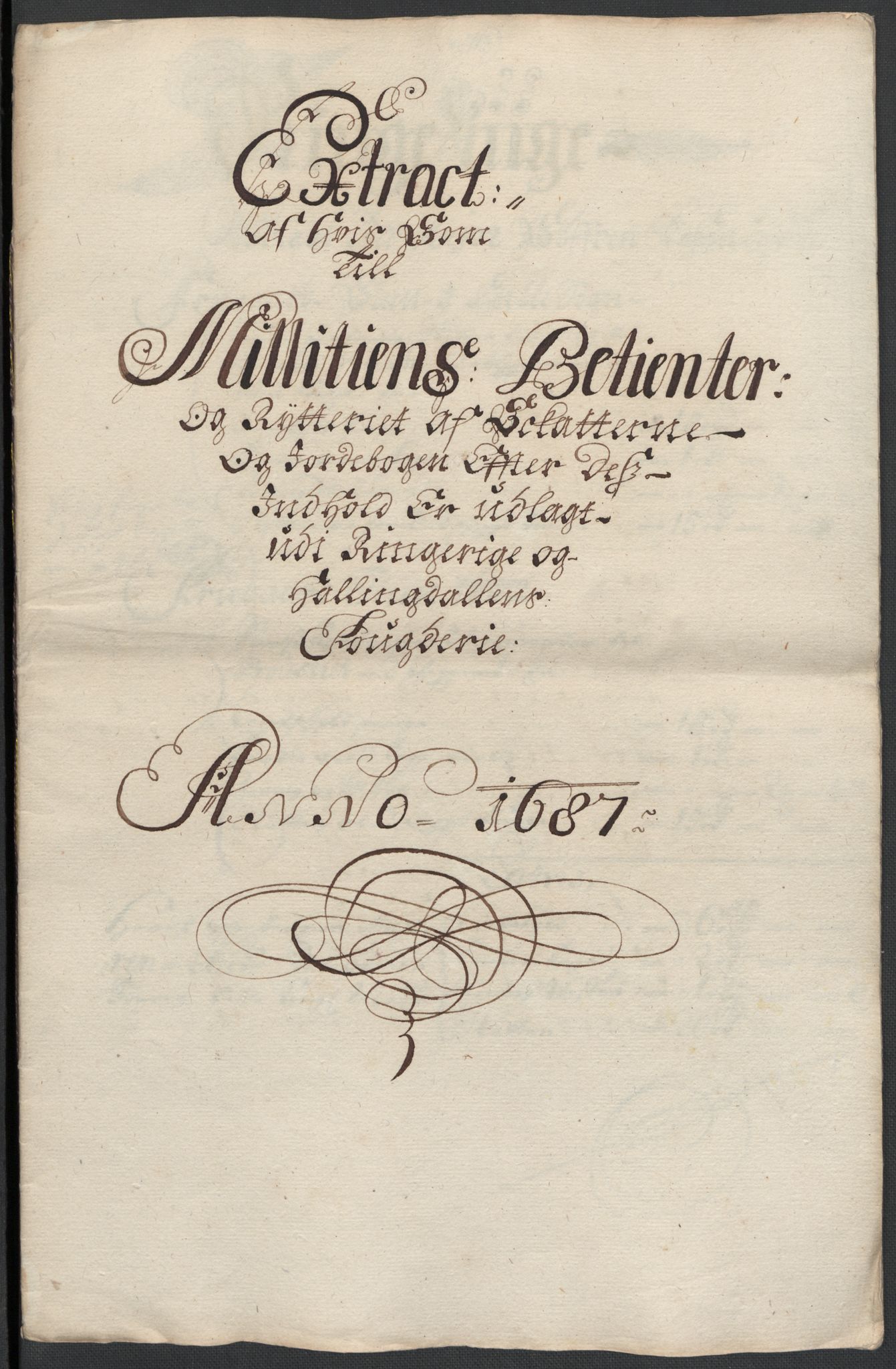 Rentekammeret inntil 1814, Reviderte regnskaper, Fogderegnskap, RA/EA-4092/R21/L1447: Fogderegnskap Ringerike og Hallingdal, 1687-1689, p. 110