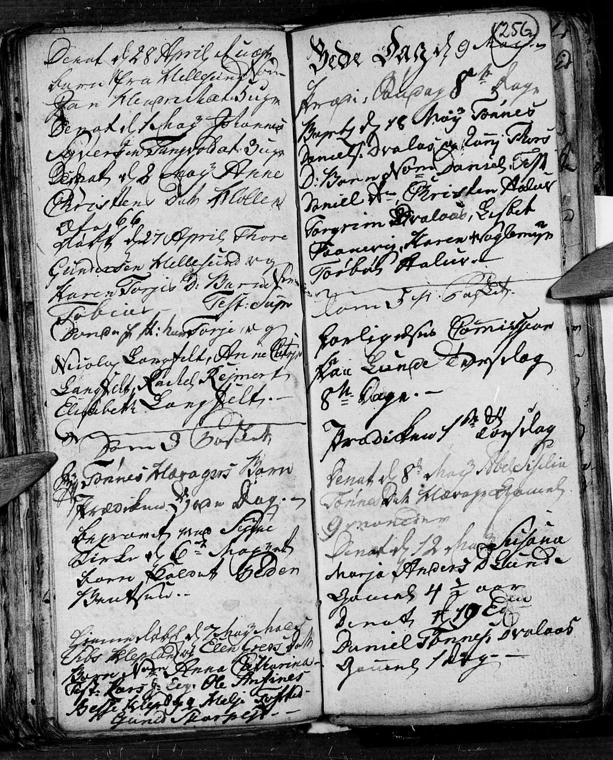 Søgne sokneprestkontor, AV/SAK-1111-0037/F/Fb/Fbb/L0001: Parish register (copy) no. B 1, 1779-1802, p. 256