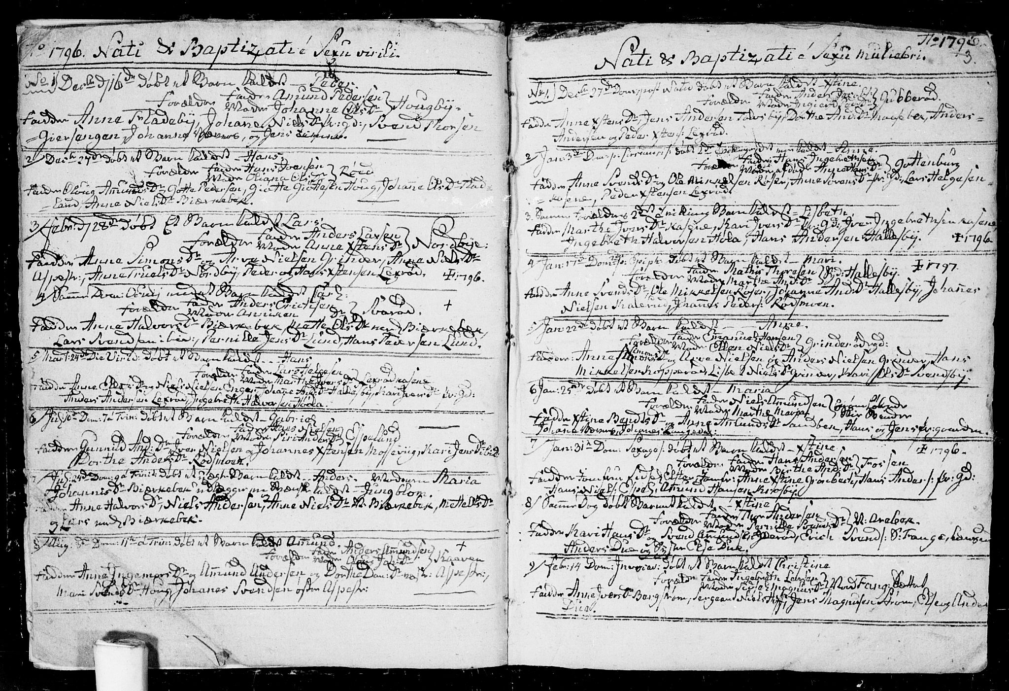 Aremark prestekontor Kirkebøker, SAO/A-10899/F/Fa/L0004: Parish register (official) no. I 4, 1796-1814, p. 3