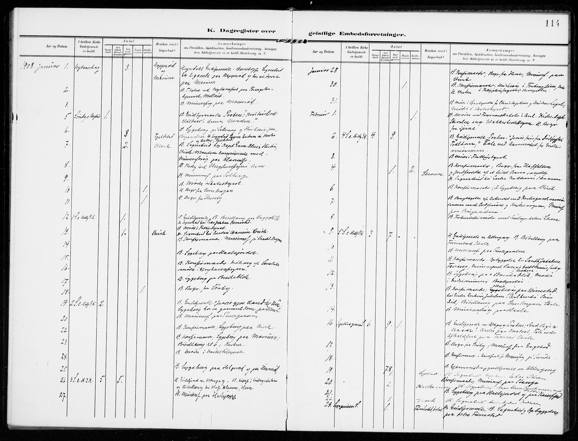 Sandar kirkebøker, SAKO/A-243/F/Fa/L0019: Parish register (official) no. 19, 1908-1914, p. 114
