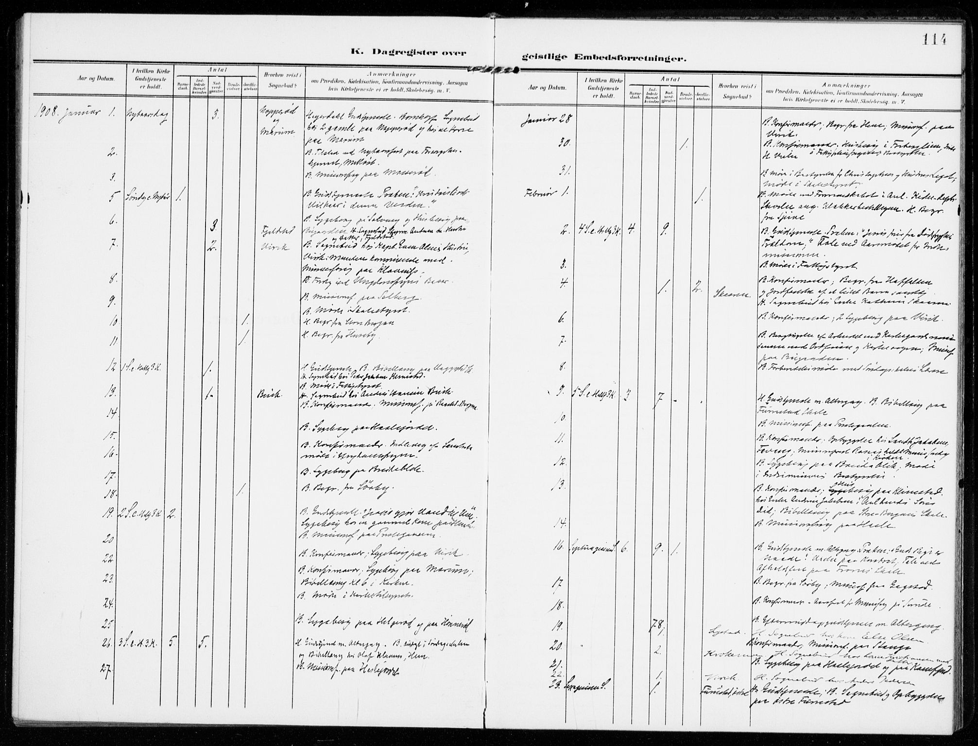 Sandar kirkebøker, AV/SAKO-A-243/F/Fa/L0019: Parish register (official) no. 19, 1908-1914, p. 114