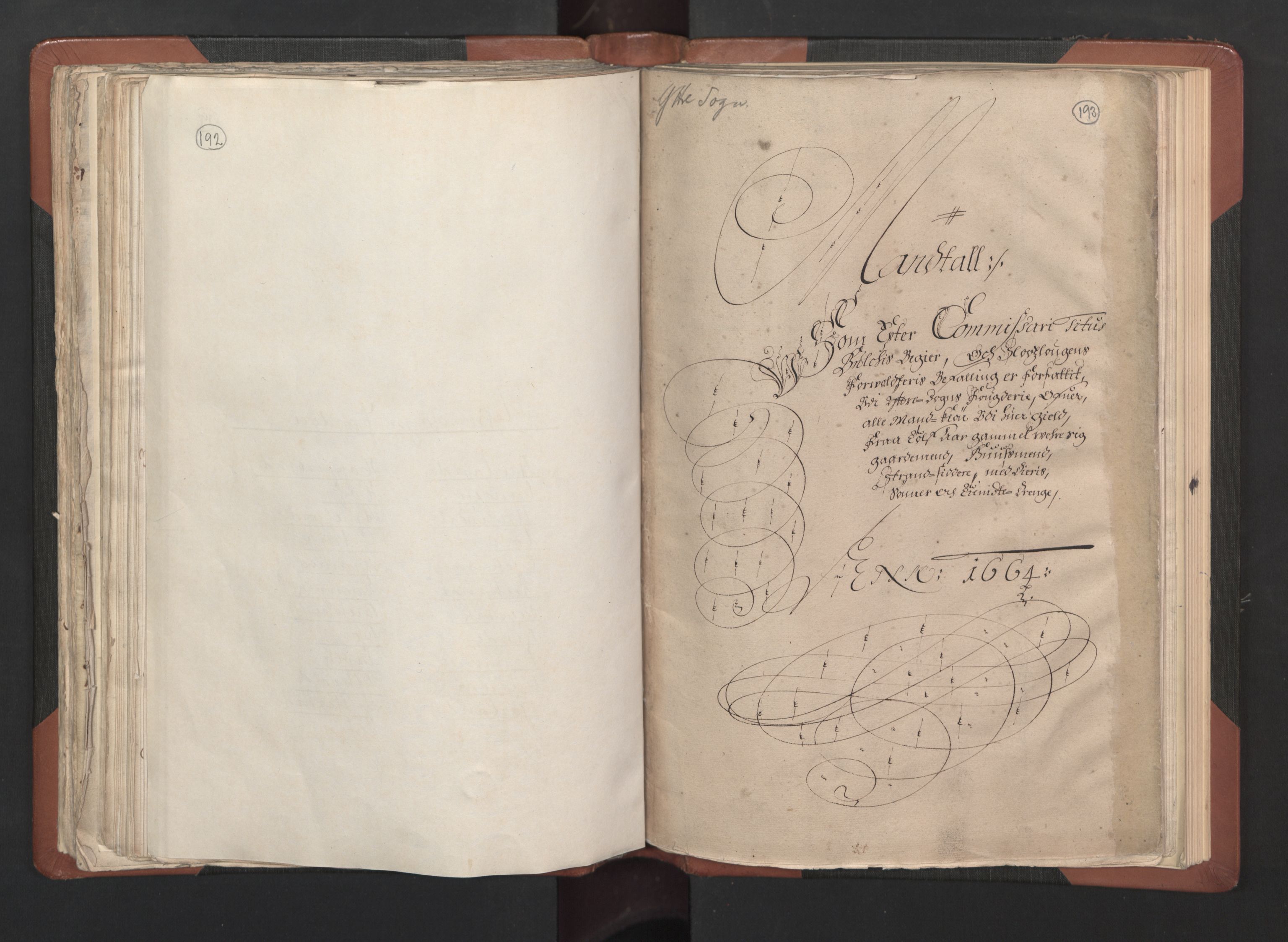 RA, Bailiff's Census 1664-1666, no. 14: Hardanger len, Ytre Sogn fogderi and Indre Sogn fogderi, 1664-1665, p. 192-193