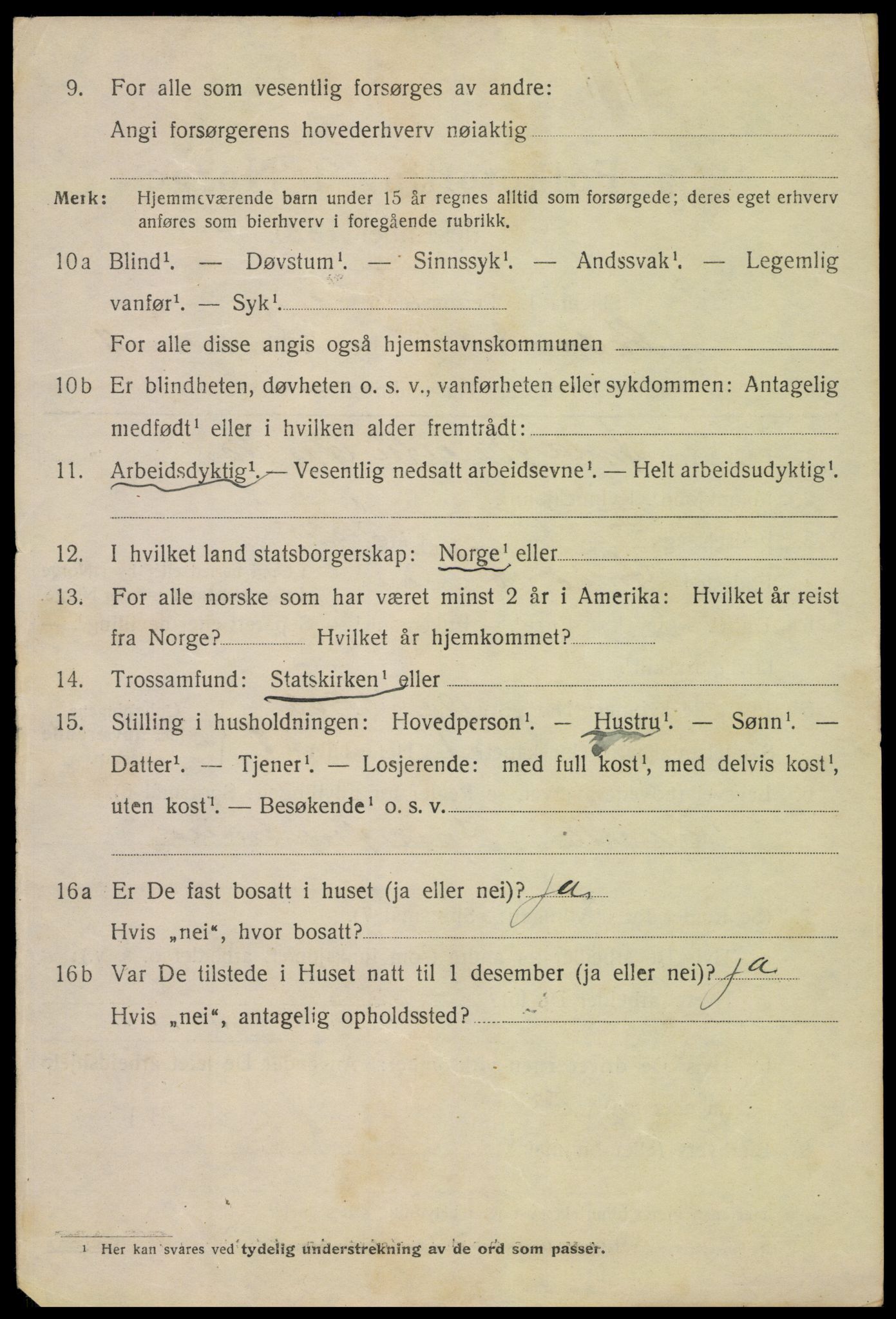 SAK, 1920 census for Kristiansand, 1920, p. 24650