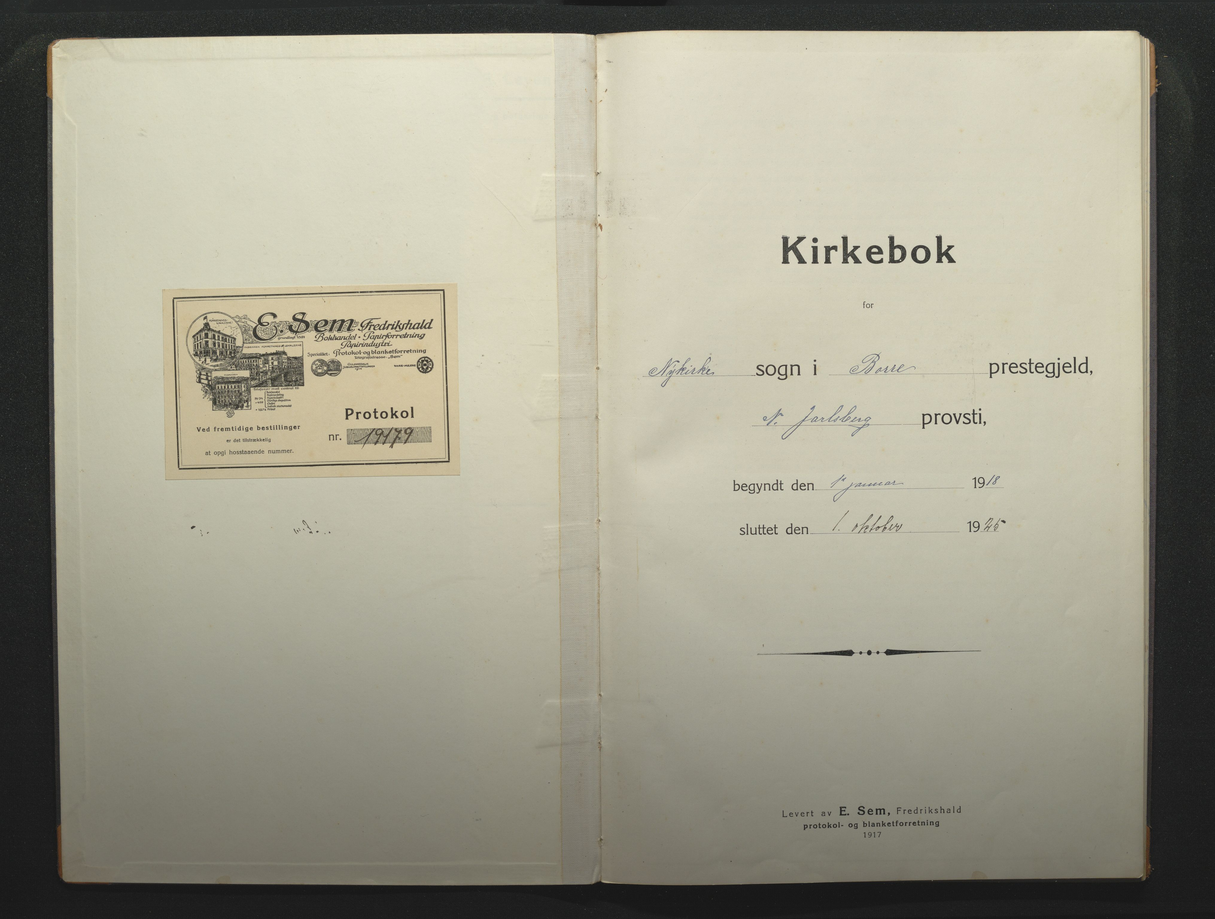 Borre kirkebøker, AV/SAKO-A-338/F/Fc/L0004: Parish register (official) no. III 4, 1918-1925