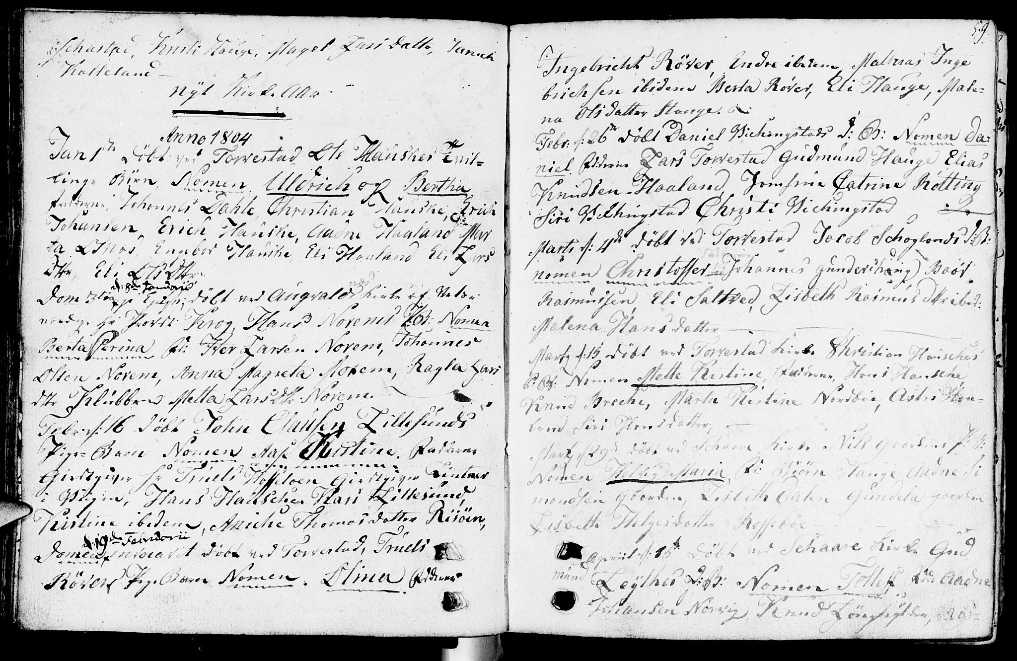 Torvastad sokneprestkontor, AV/SAST-A -101857/H/Ha/Haa/L0002: Parish register (official) no. A 2, 1801-1817, p. 59