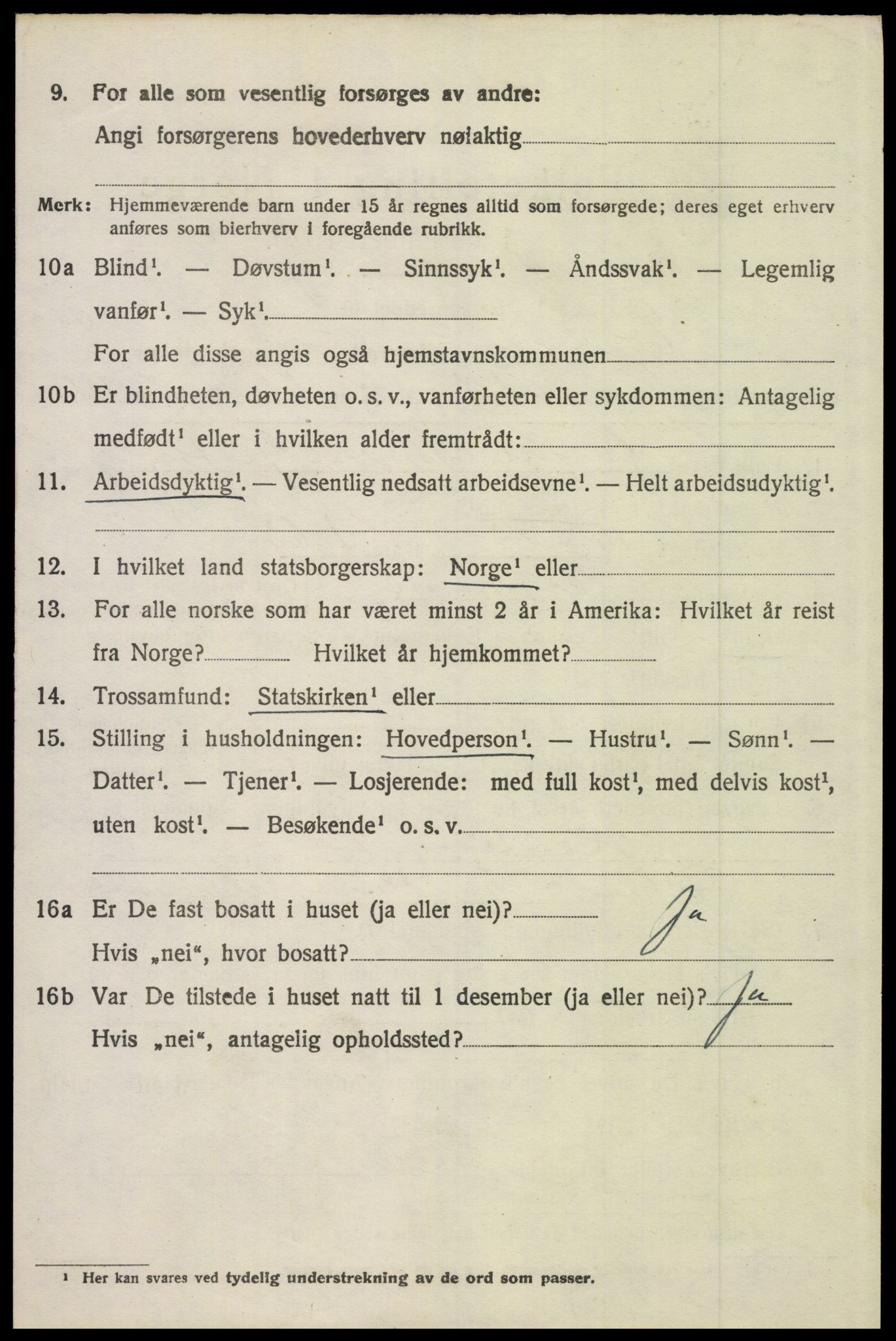 SAH, 1920 census for Elverum, 1920, p. 15553