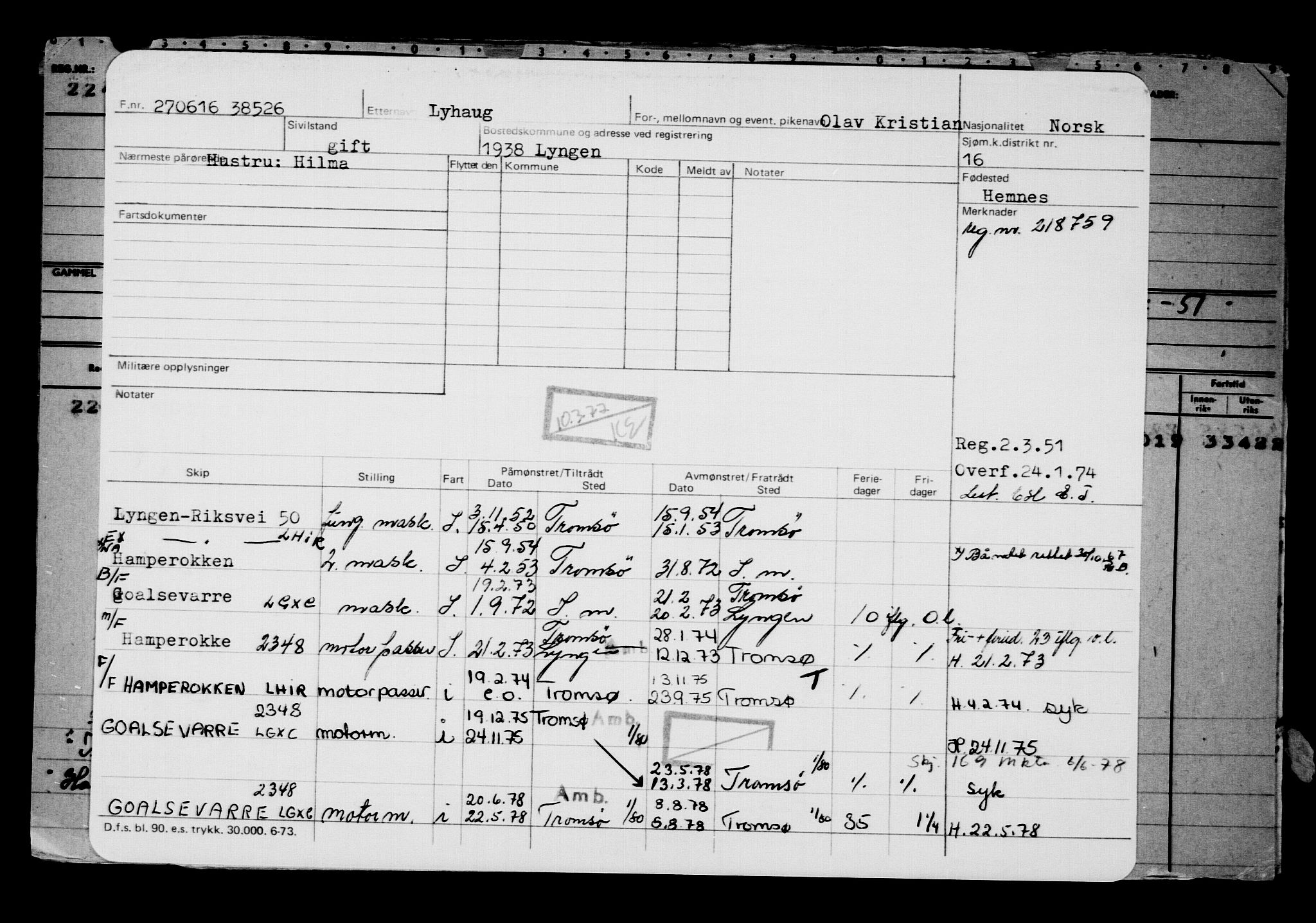 Direktoratet for sjømenn, AV/RA-S-3545/G/Gb/L0140: Hovedkort, 1916, p. 384