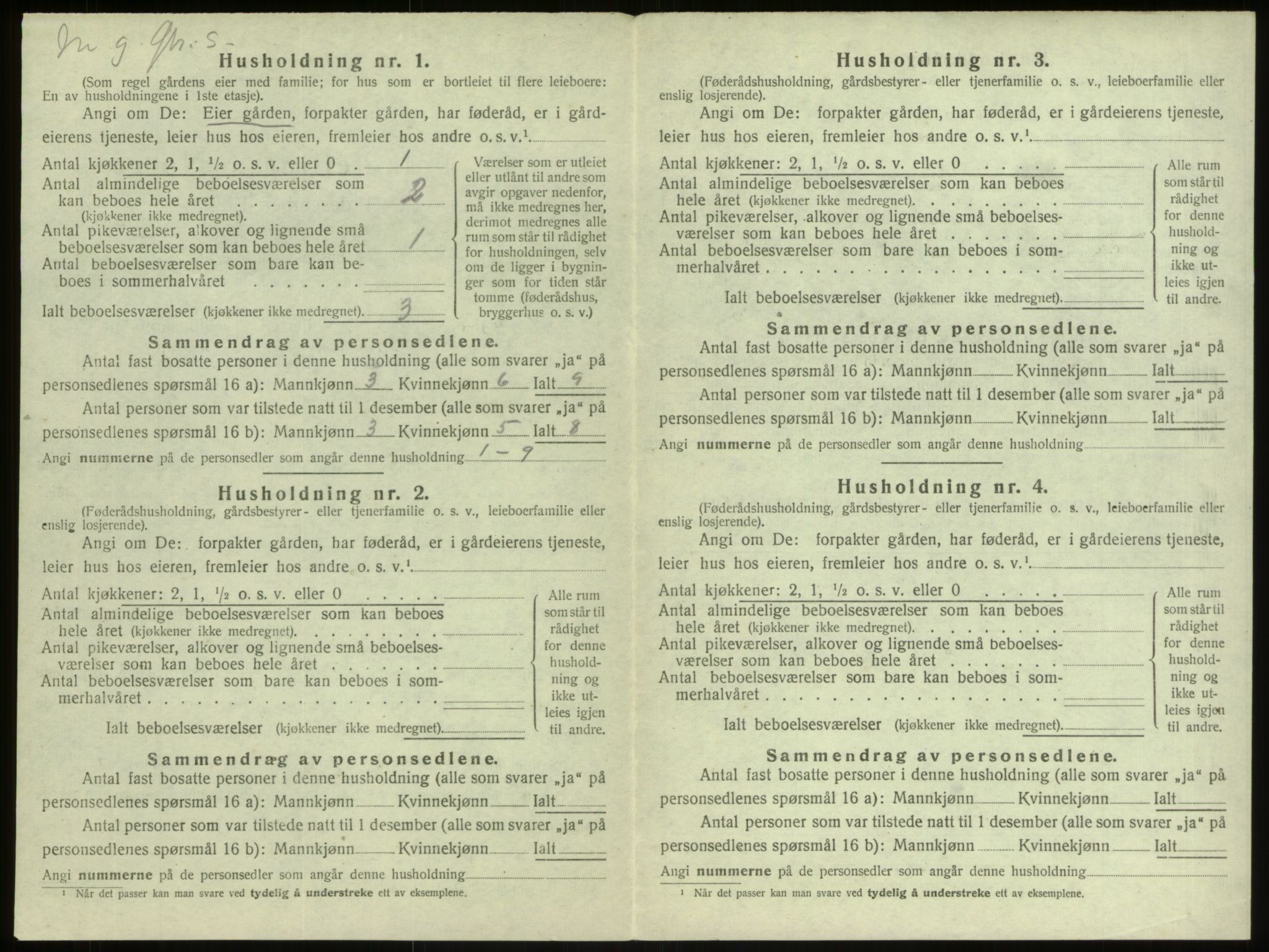 SAB, 1920 census for Manger, 1920, p. 1120