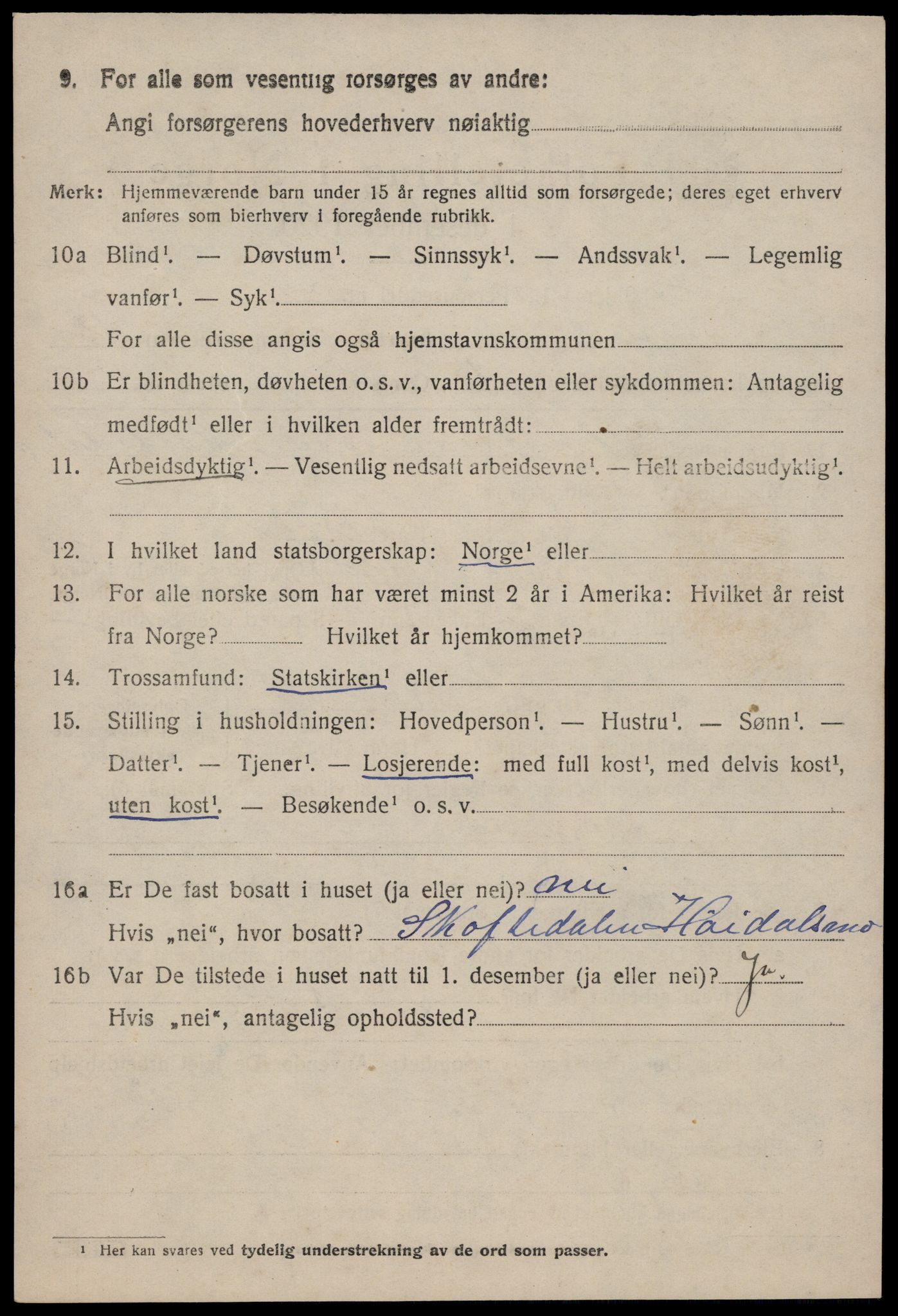 SAKO, 1920 census for Kviteseid, 1920, p. 6304