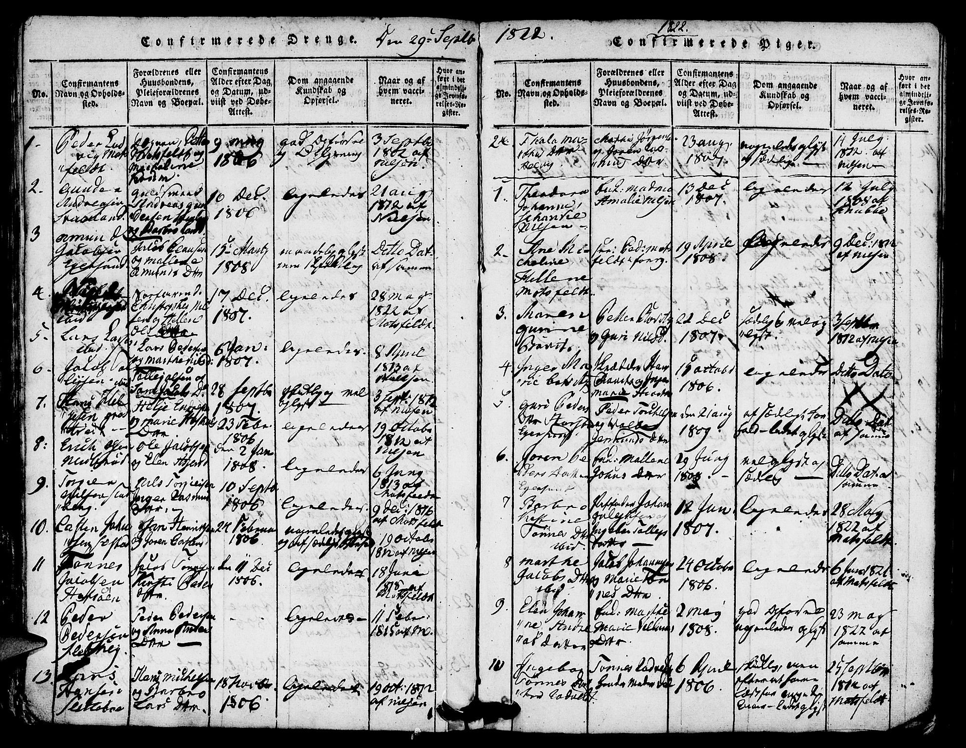 Eigersund sokneprestkontor, AV/SAST-A-101807/S08/L0007: Parish register (official) no. A 7, 1815-1827