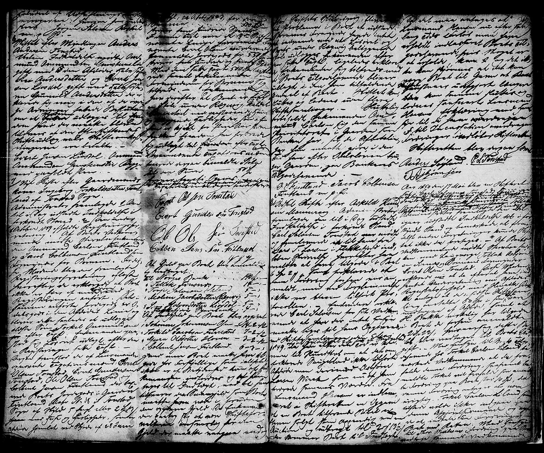 Flekkefjord sorenskriveri, SAK/1221-0001/H/Hc/L0012: Skifteprotokoll nr. 6, med gårdsnavn- og personnavnregister, 1841-1850, p. 368b-369a
