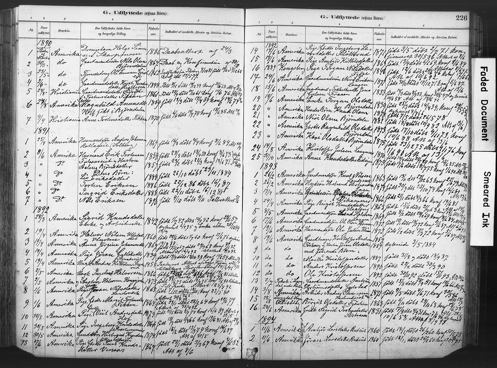 Rollag kirkebøker, SAKO/A-240/F/Fa/L0011: Parish register (official) no. I 11, 1878-1902, p. 226