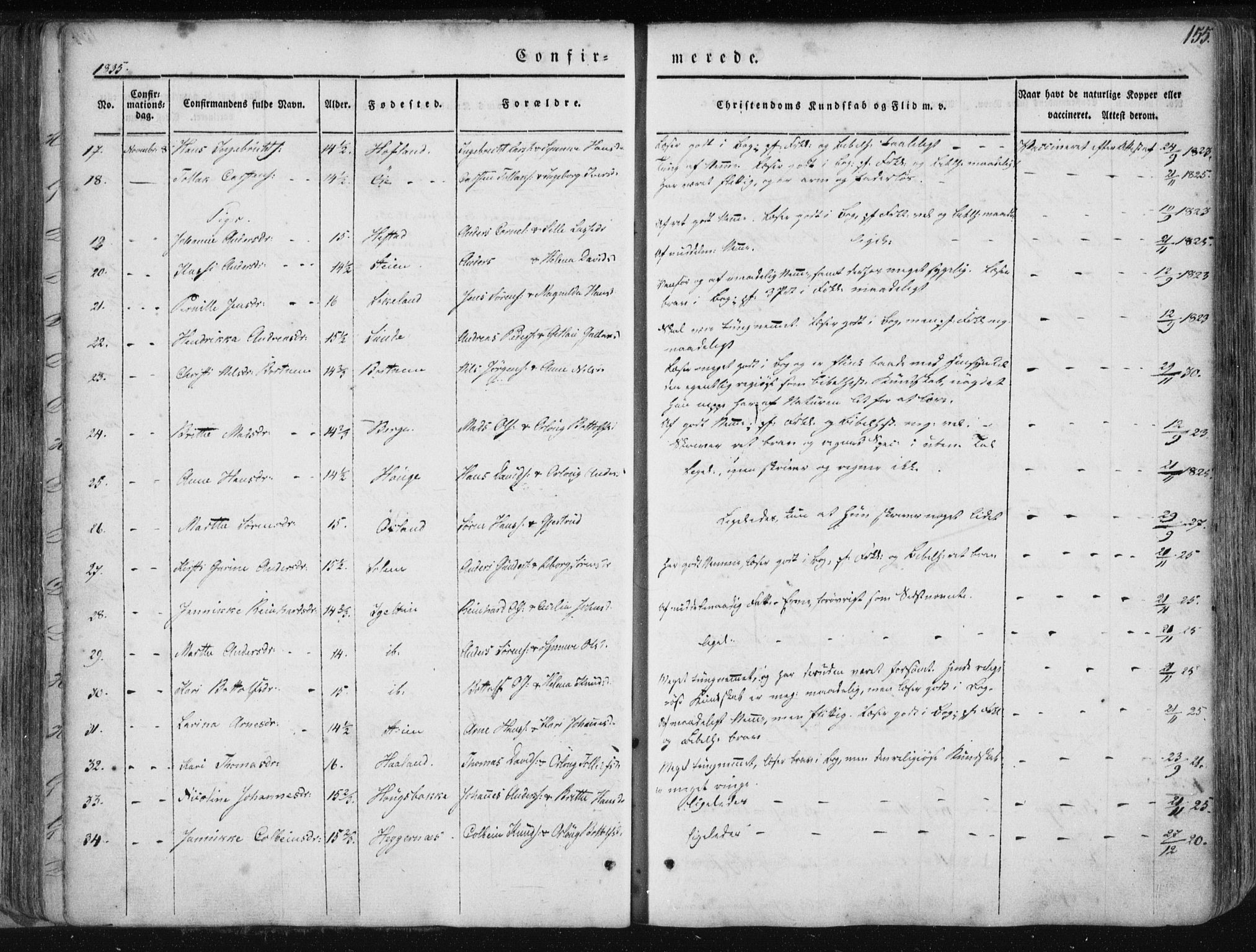 Fjaler sokneprestembete, SAB/A-79801/H/Haa/Haaa/L0006: Parish register (official) no. A 6, 1835-1884, p. 155