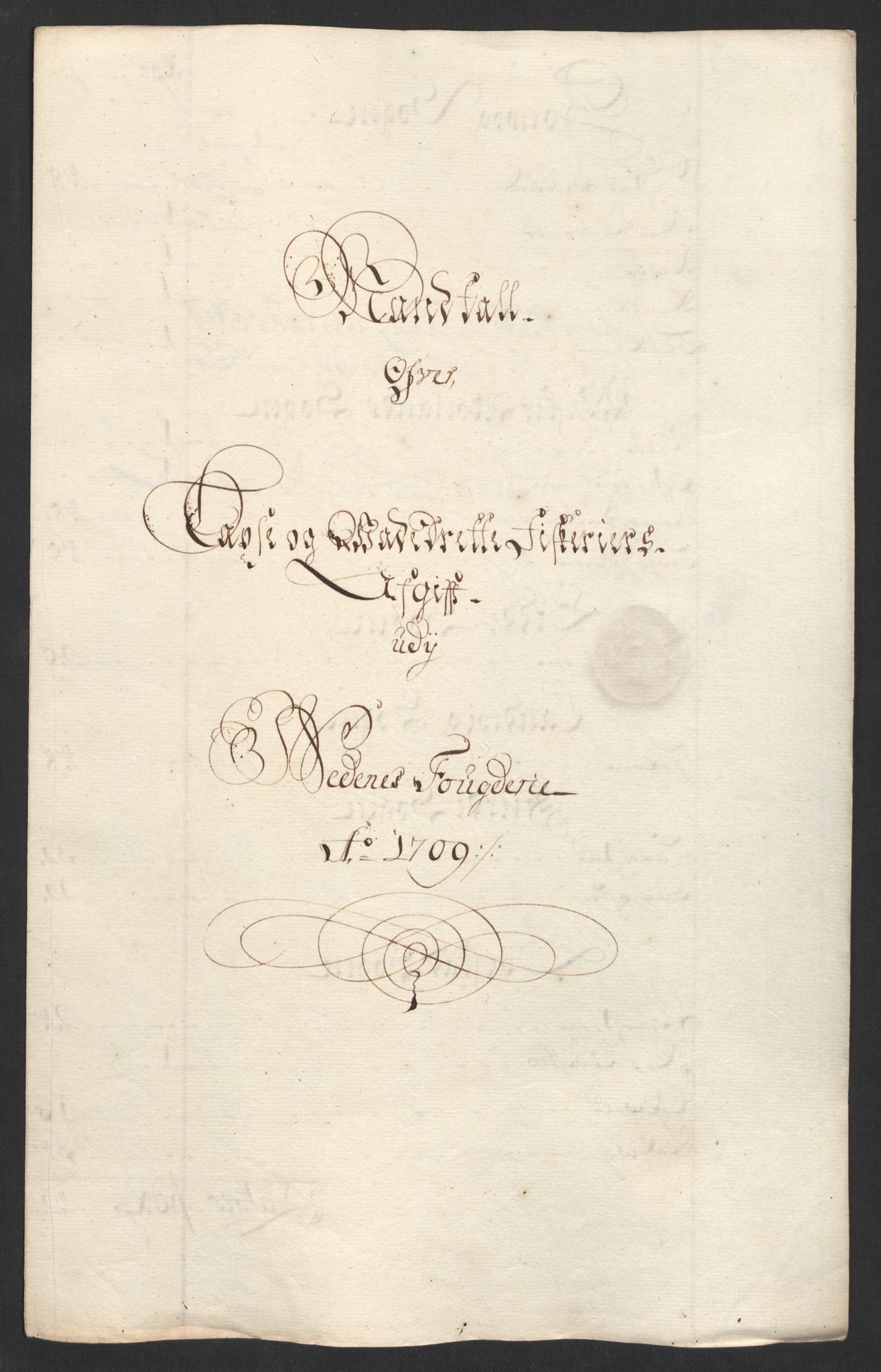 Rentekammeret inntil 1814, Reviderte regnskaper, Fogderegnskap, AV/RA-EA-4092/R39/L2318: Fogderegnskap Nedenes, 1706-1709, p. 448