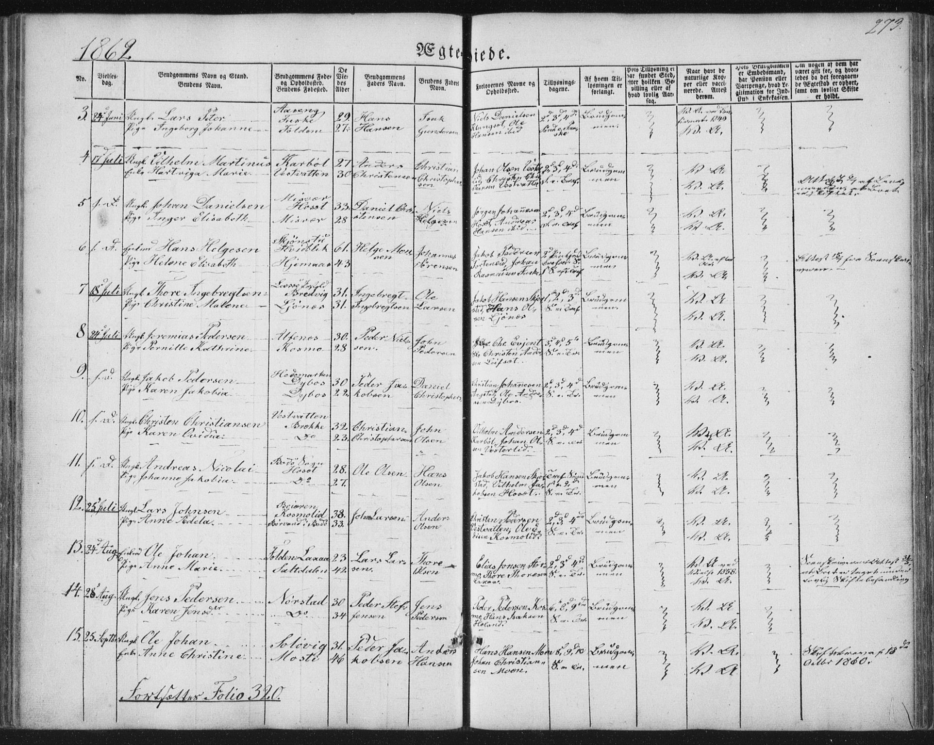 Ministerialprotokoller, klokkerbøker og fødselsregistre - Nordland, SAT/A-1459/852/L0738: Parish register (official) no. 852A08, 1849-1865, p. 273
