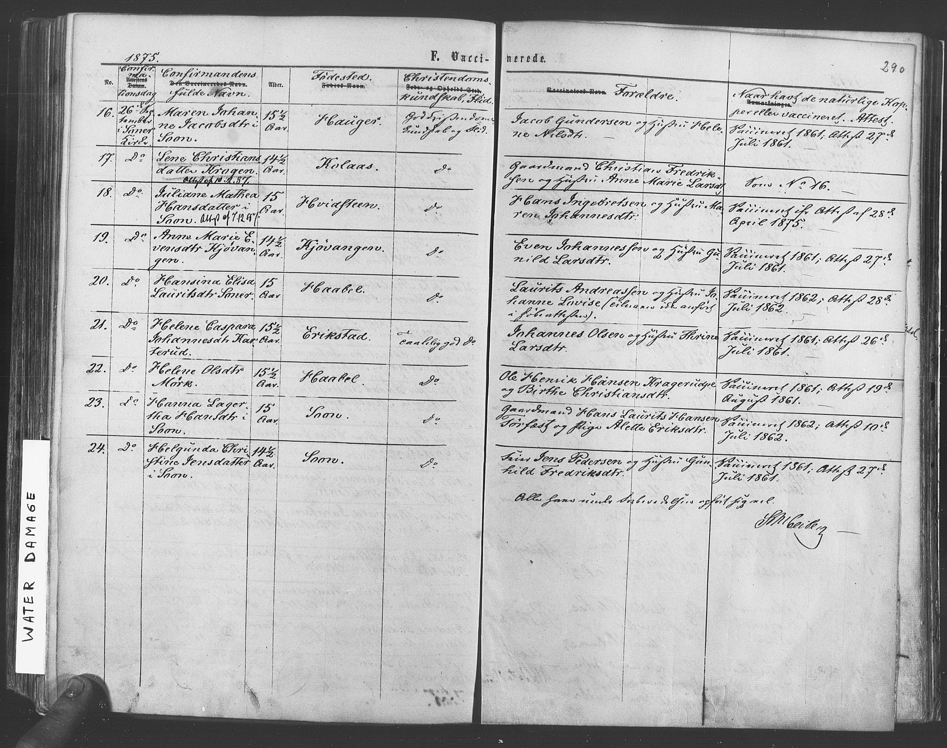 Vestby prestekontor Kirkebøker, AV/SAO-A-10893/F/Fa/L0008: Parish register (official) no. I 8, 1863-1877, p. 290