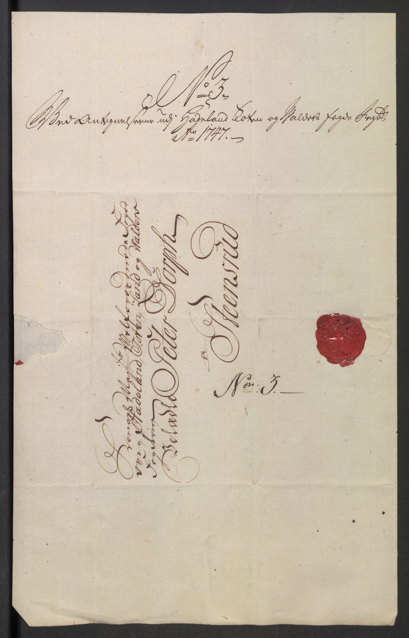 Rentekammeret inntil 1814, Reviderte regnskaper, Fogderegnskap, RA/EA-4092/R18/L1346: Fogderegnskap Hadeland, Toten og Valdres, 1747-1748, p. 263