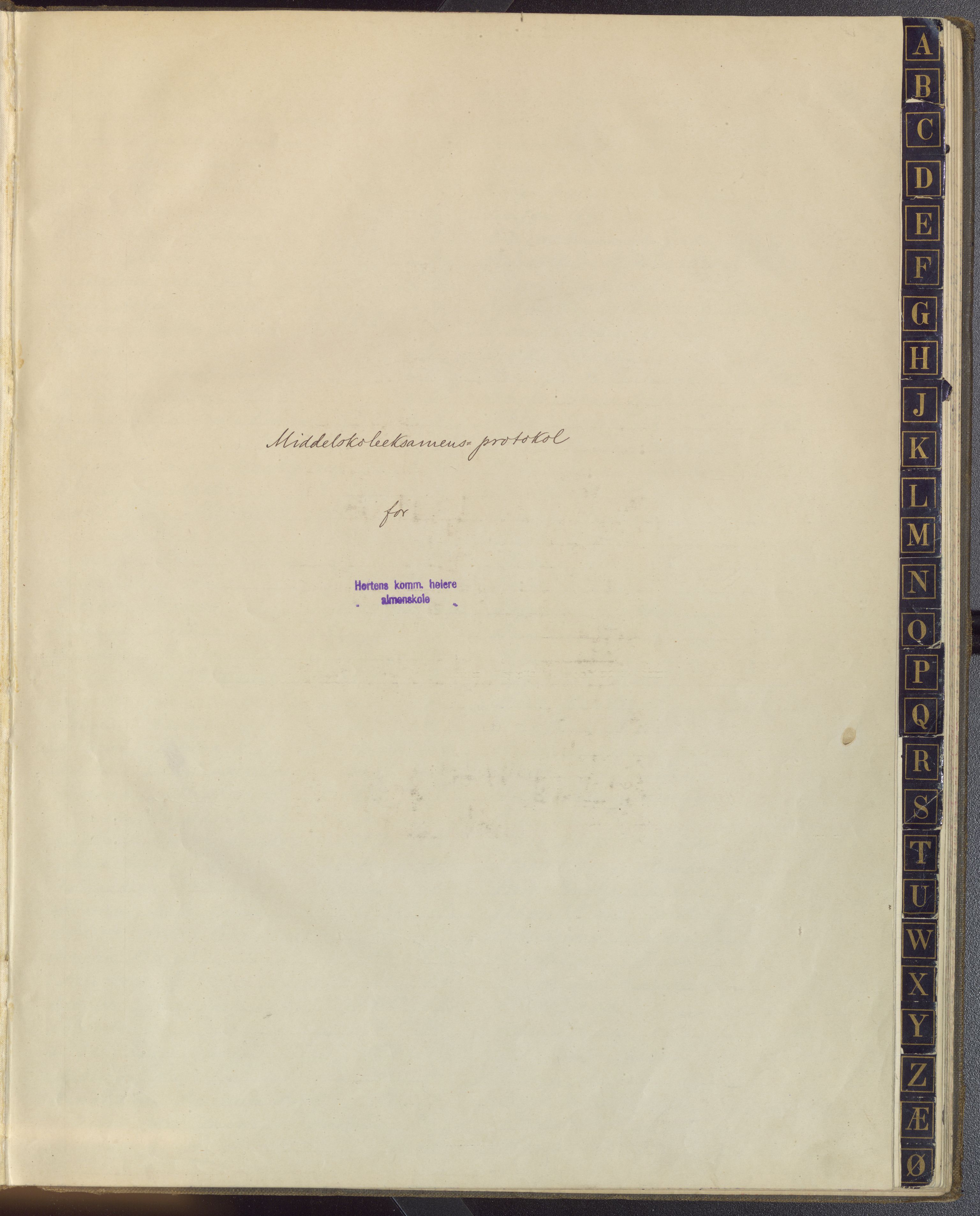 Vestfold fylkeskommune. Horten videregående skole før 2001, VEMU/A-1063/F/Fc/Fca/Fcab/L0002: Avgangseksamen, 1900-1923