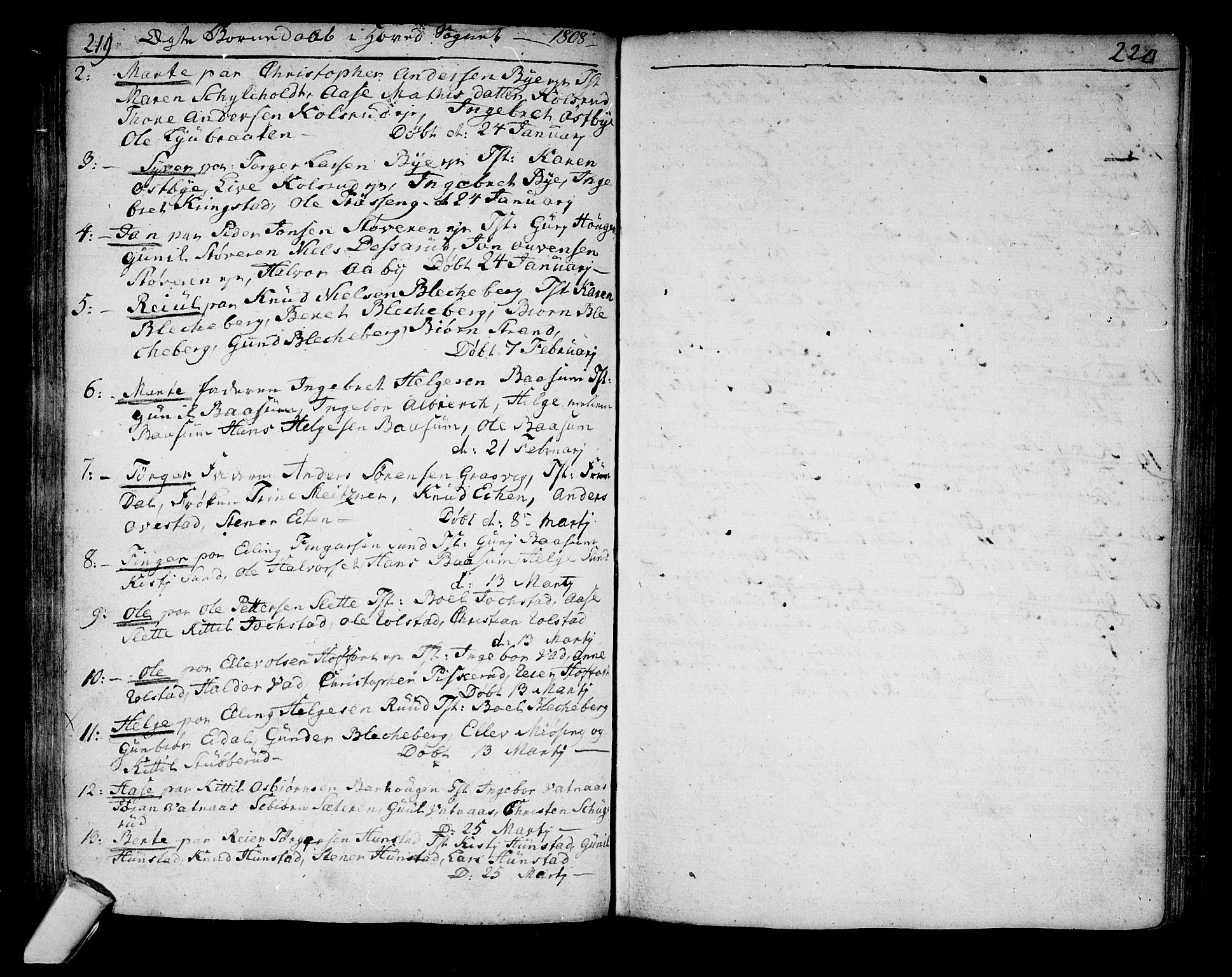 Sigdal kirkebøker, SAKO/A-245/F/Fa/L0003: Parish register (official) no. I 3, 1793-1811, p. 219-220