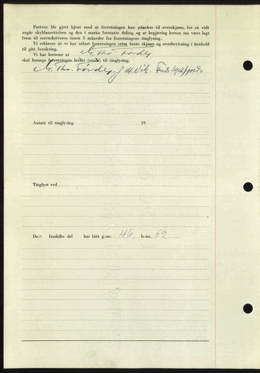 Romsdal sorenskriveri, AV/SAT-A-4149/1/2/2C: Mortgage book no. A28, 1948-1949, Diary no: : 40/1949