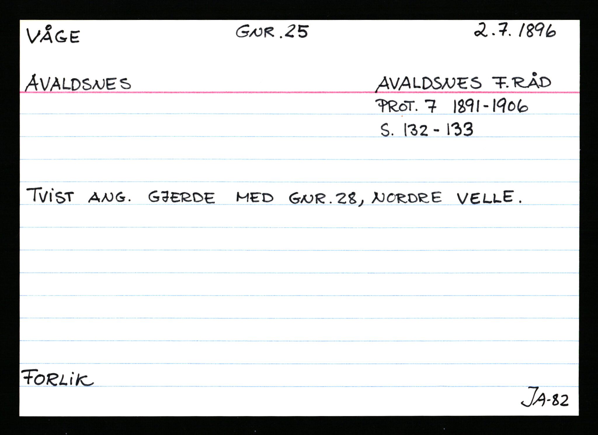 Statsarkivet i Stavanger, AV/SAST-A-101971/03/Y/Ym/L0068: Åstedskort sortert etter gårdsnavn: Vormedal - Ytrevold, 1600-1950, p. 210