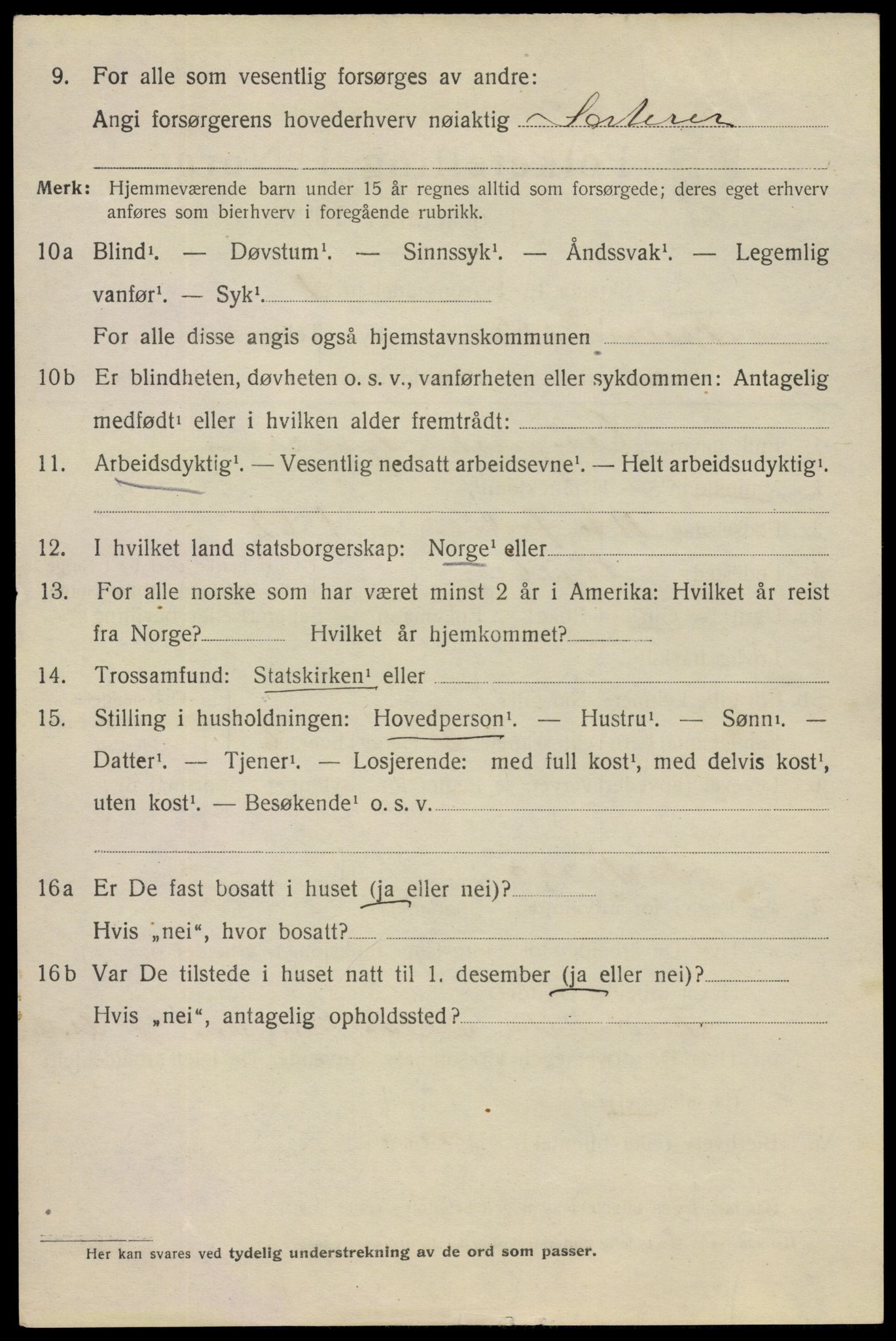 SAO, 1920 census for Fredrikstad, 1920, p. 16886