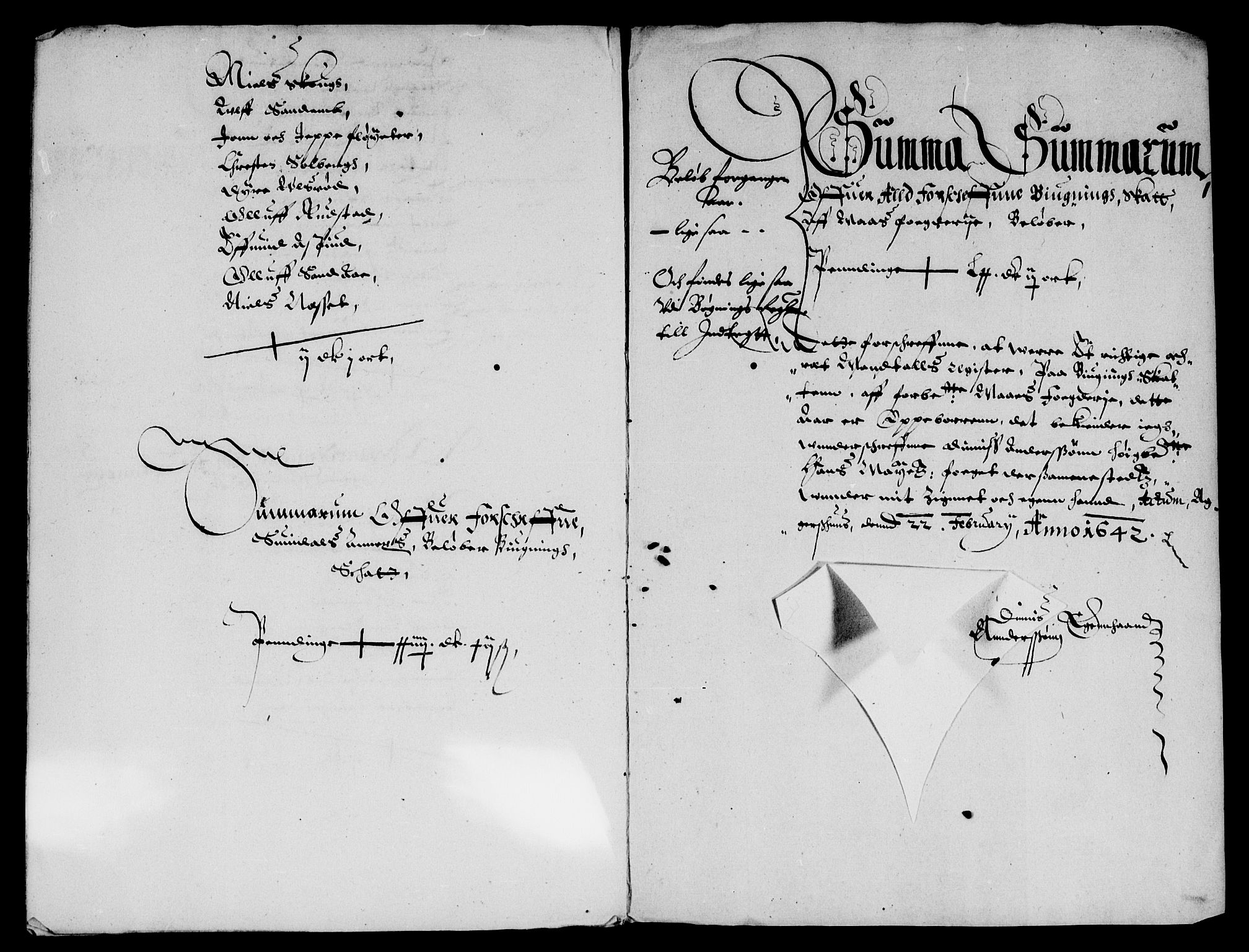 Rentekammeret inntil 1814, Reviderte regnskaper, Lensregnskaper, RA/EA-5023/R/Rb/Rba/L0160: Akershus len, 1641-1642