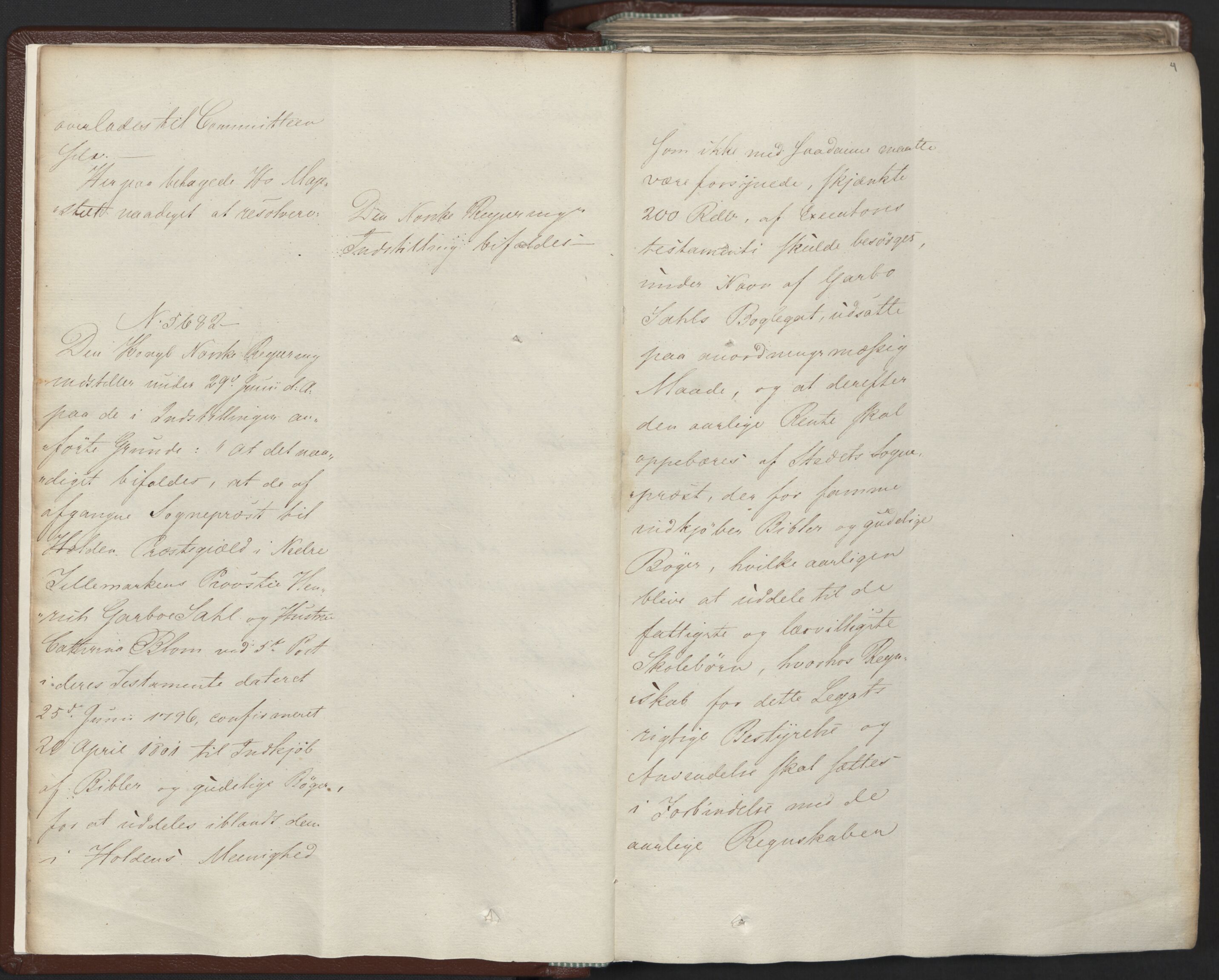 Statsrådssekretariatet, AV/RA-S-1001/A/Ab/L0012: Kgl. res. nr. 5679-6008 II, 1821, p. 3b-4a