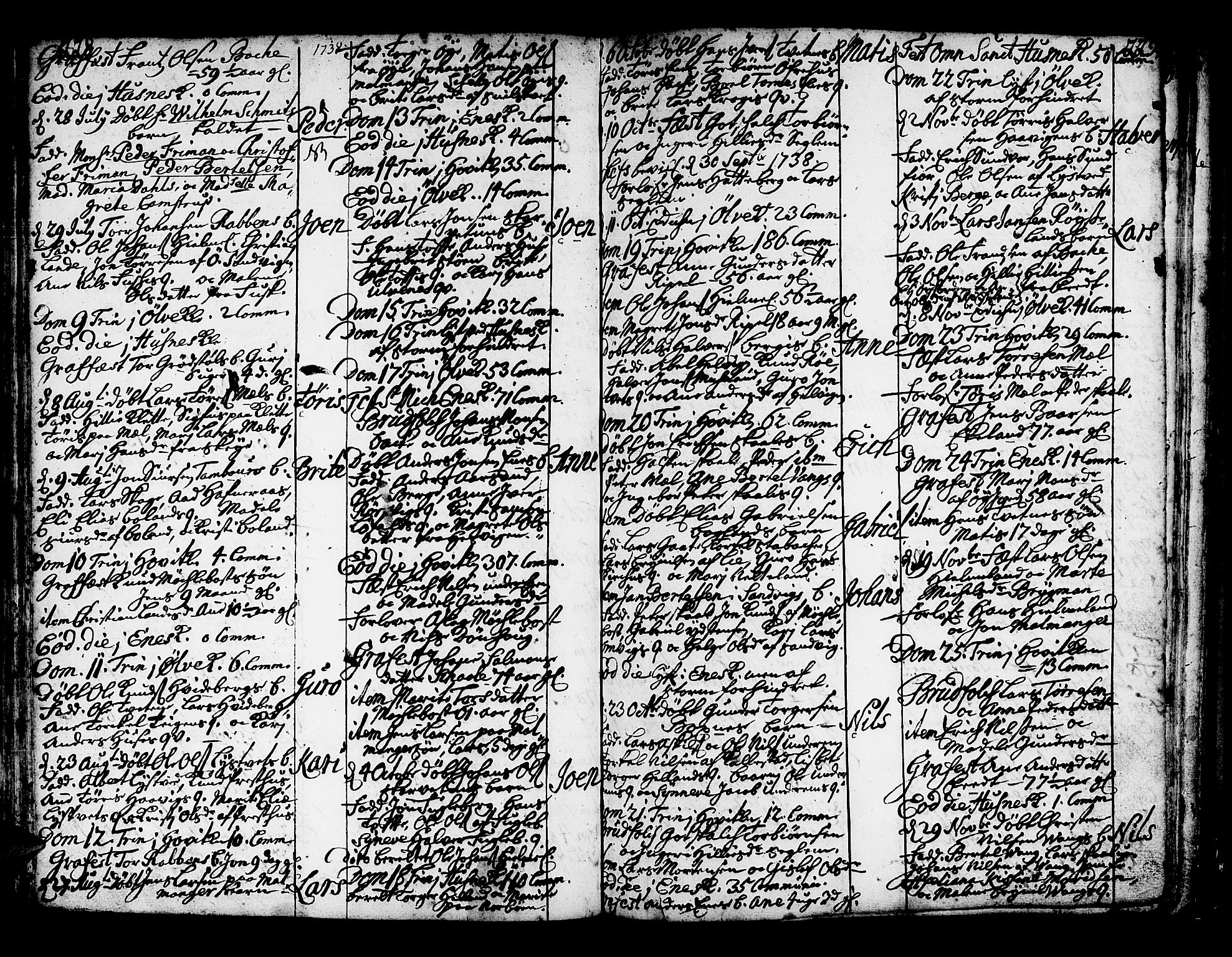 Kvinnherad sokneprestembete, AV/SAB-A-76401/H/Haa: Parish register (official) no. A 2, 1710-1753, p. 228-229
