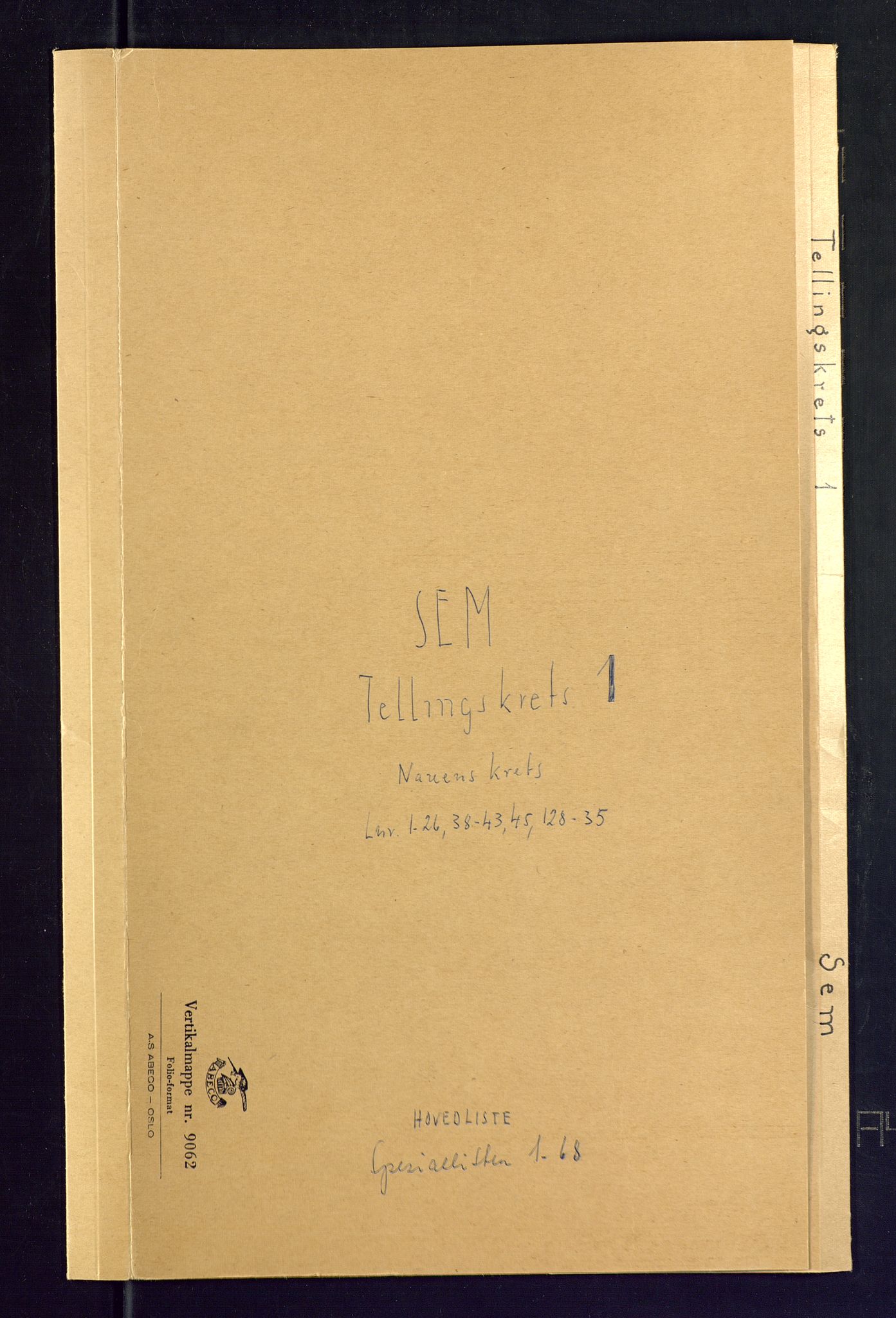 SAKO, 1875 census for 0721P Sem, 1875, p. 1