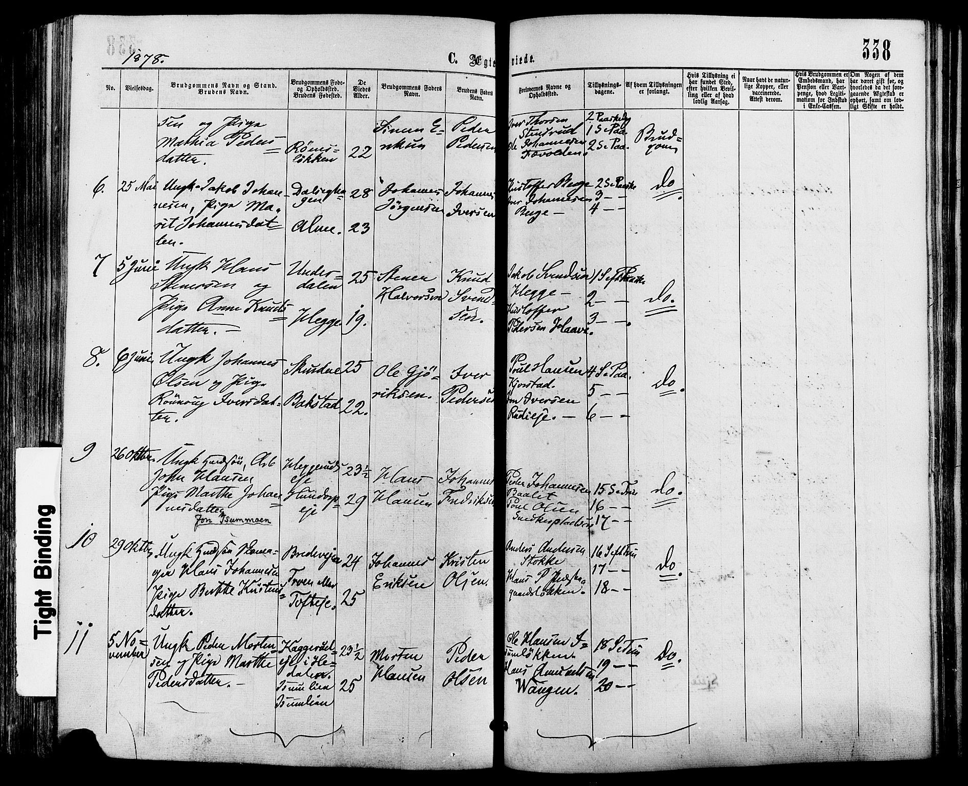 Sør-Fron prestekontor, SAH/PREST-010/H/Ha/Haa/L0002: Parish register (official) no. 2, 1864-1880, p. 338