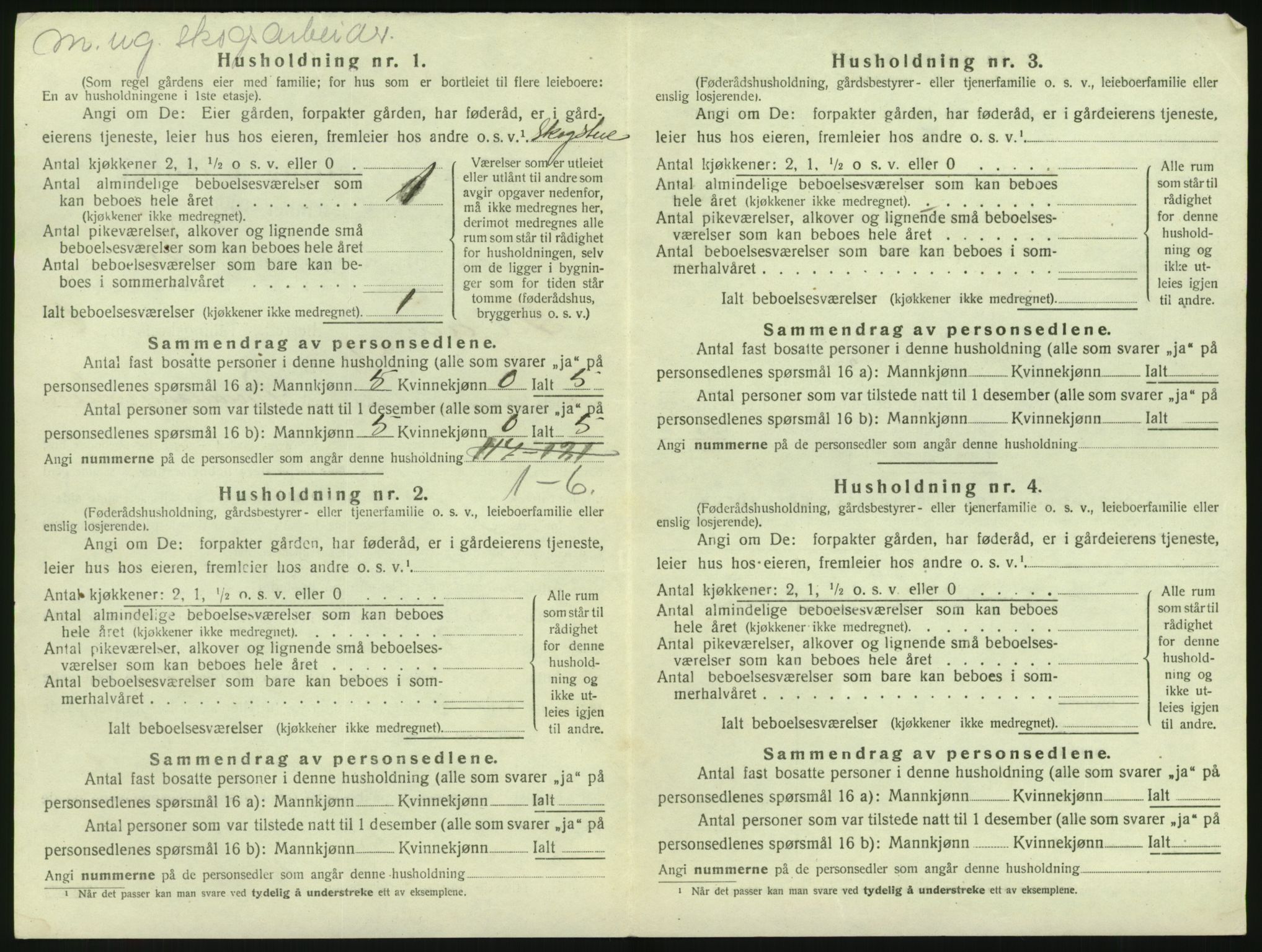 SAKO, 1920 census for Siljan, 1920, p. 434