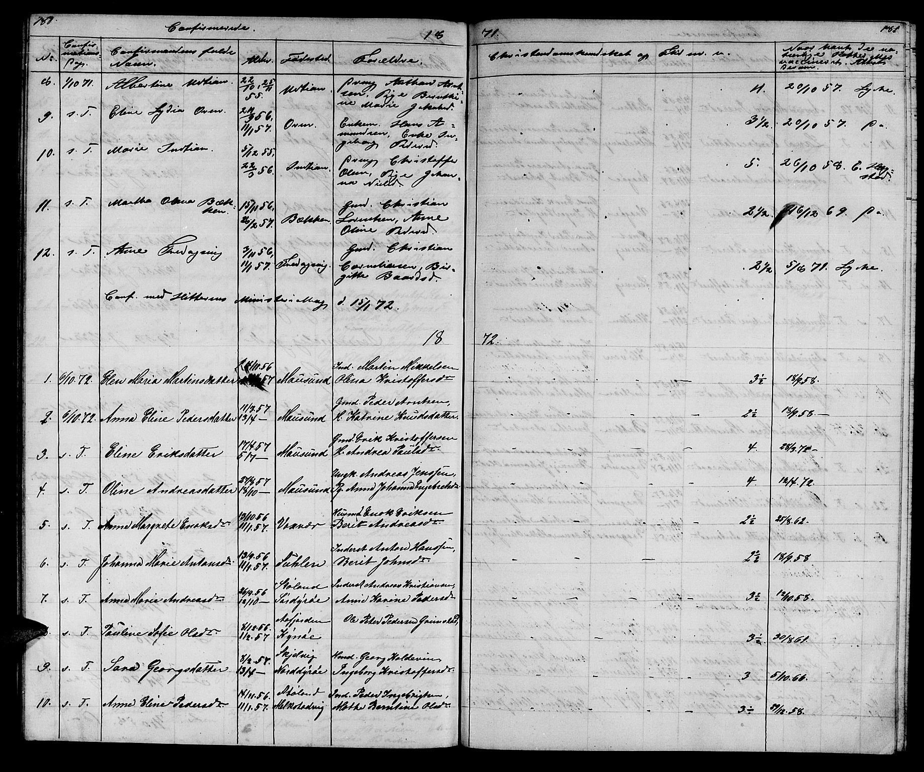 Ministerialprotokoller, klokkerbøker og fødselsregistre - Sør-Trøndelag, SAT/A-1456/640/L0583: Parish register (copy) no. 640C01, 1866-1877, p. 180-181