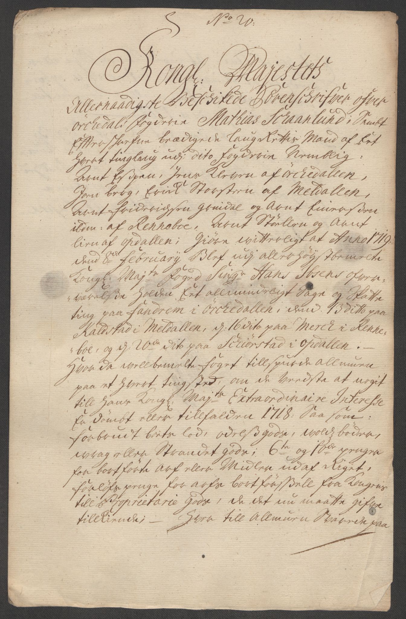 Rentekammeret inntil 1814, Reviderte regnskaper, Fogderegnskap, RA/EA-4092/R60/L3971: Fogderegnskap Orkdal og Gauldal, 1718, p. 268