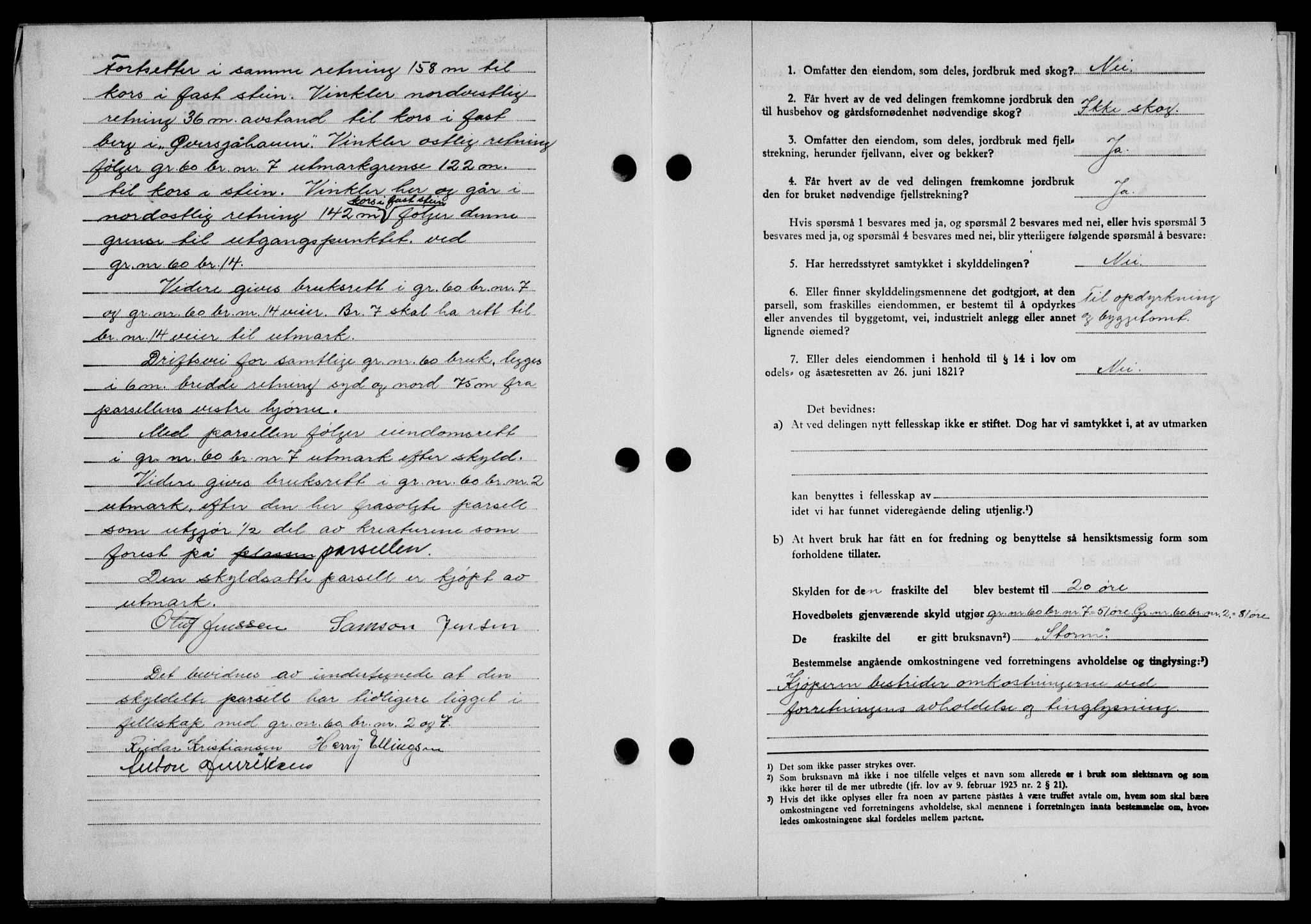 Lofoten sorenskriveri, SAT/A-0017/1/2/2C/L0007a: Mortgage book no. 7a, 1939-1940, Diary no: : 968/1940