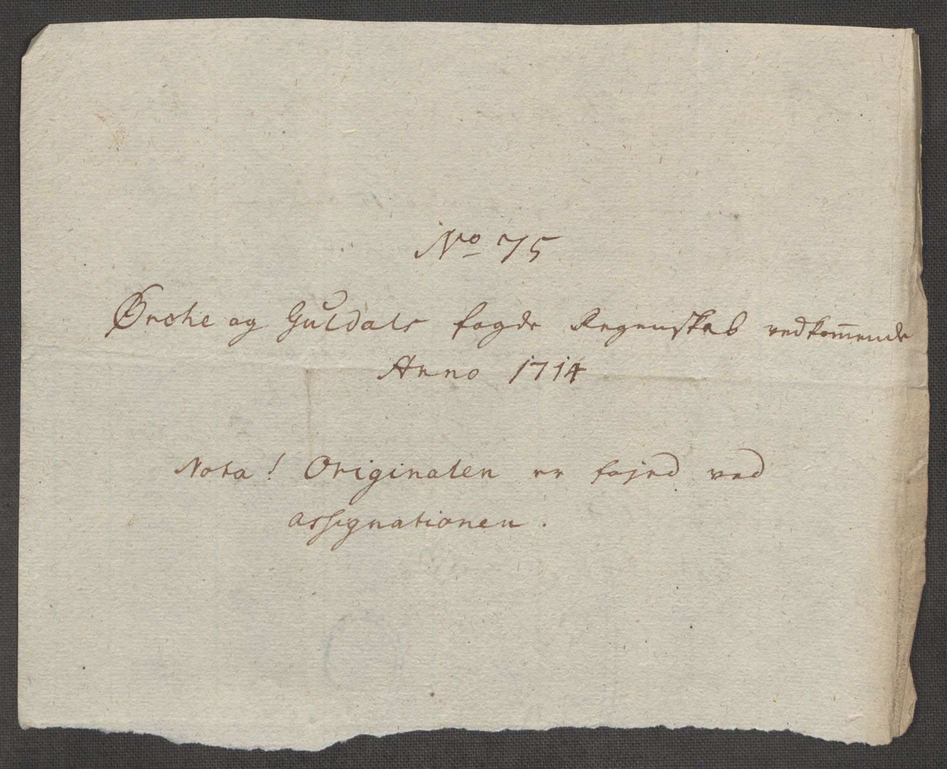Rentekammeret inntil 1814, Reviderte regnskaper, Fogderegnskap, RA/EA-4092/R60/L3965: Fogderegnskap Orkdal og Gauldal, 1714, p. 472