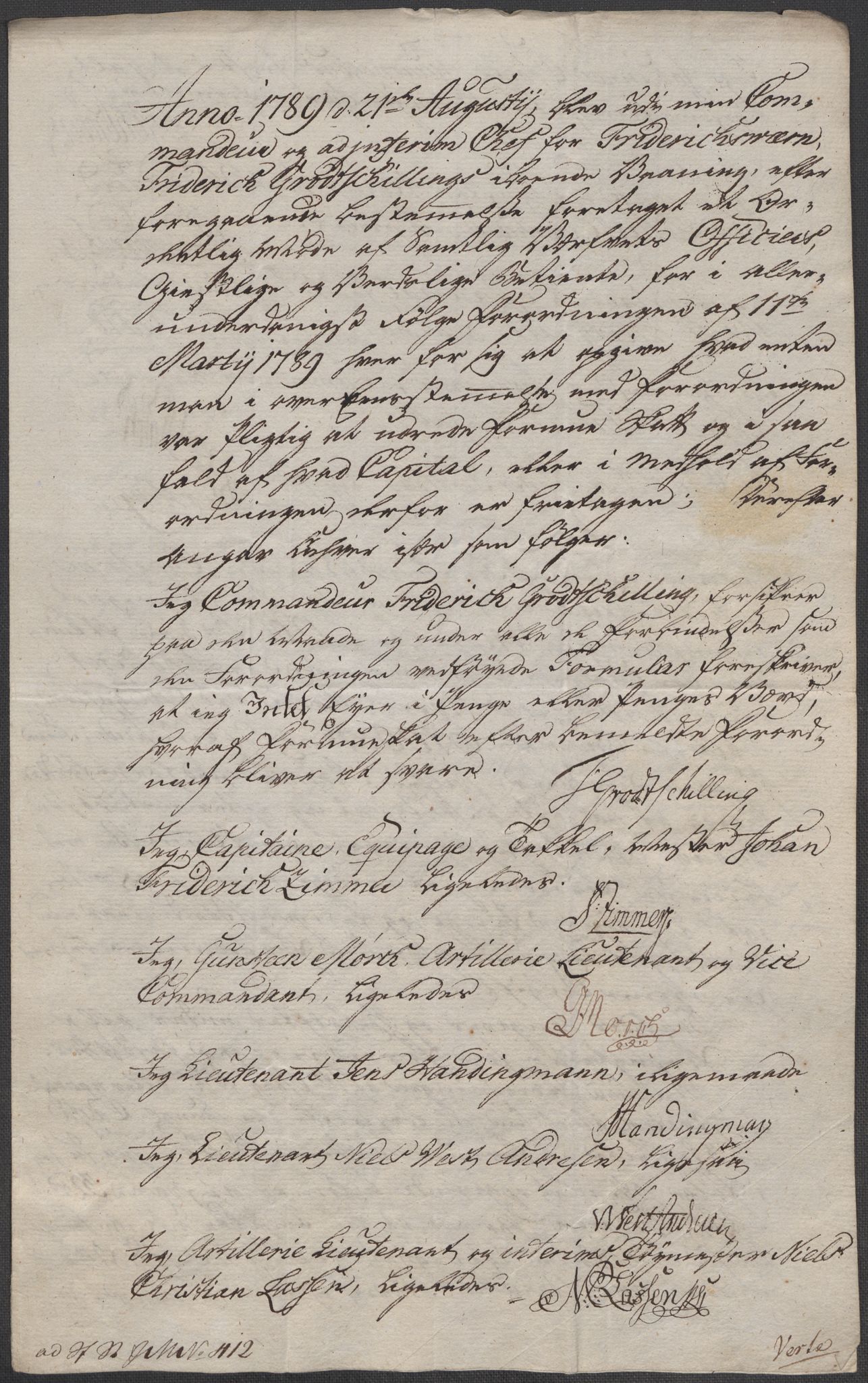 Rentekammeret inntil 1814, Reviderte regnskaper, Mindre regnskaper, AV/RA-EA-4068/Rf/Rfe/L0021: Larvik grevskap, Lista fogderi, 1789, p. 56