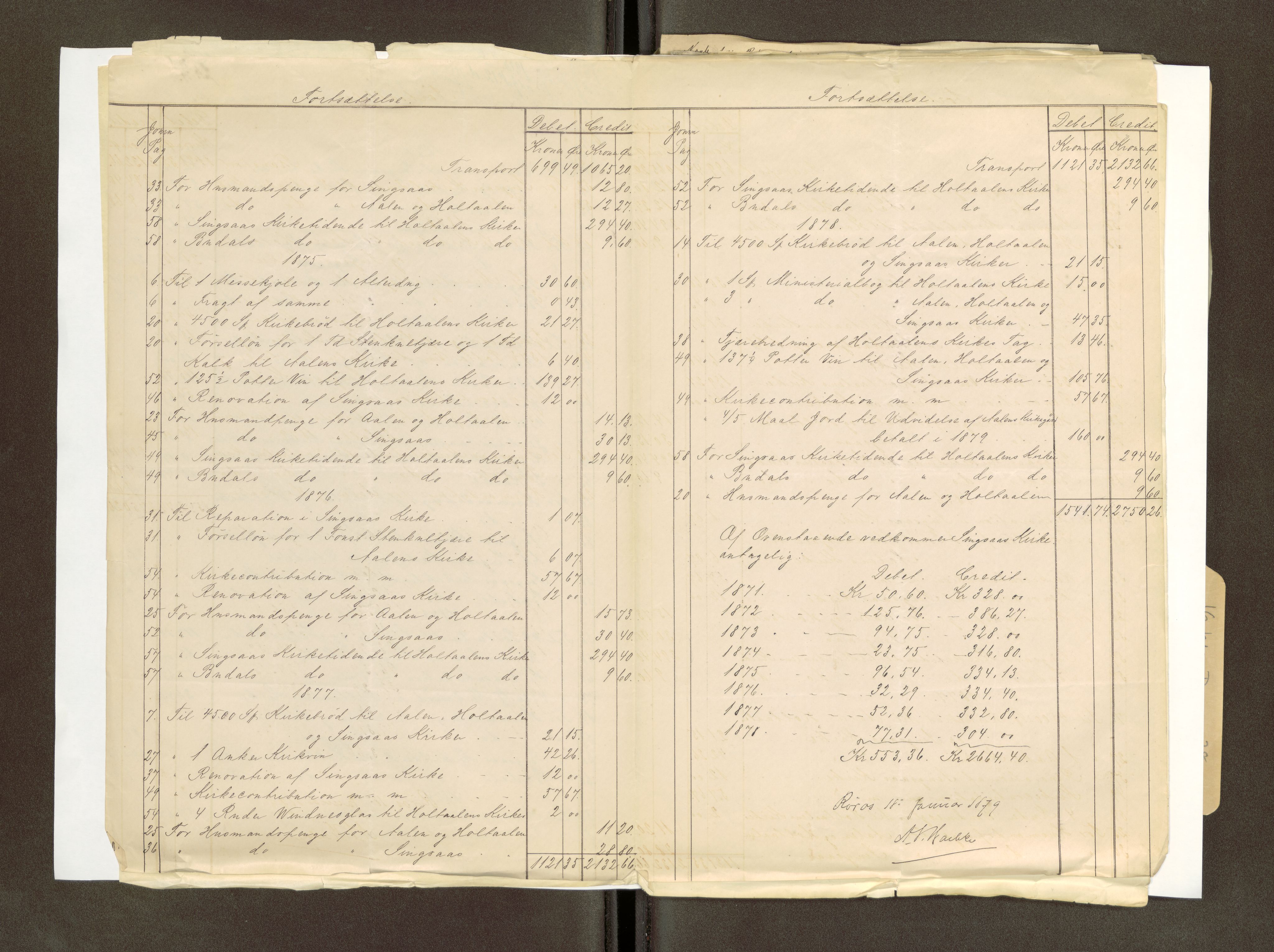 Røros kobberverk, AV/SAT-PA-0211/1/16/16D/L0002: Holtålens kirker og sammes gods, 1828-1880, p. 13