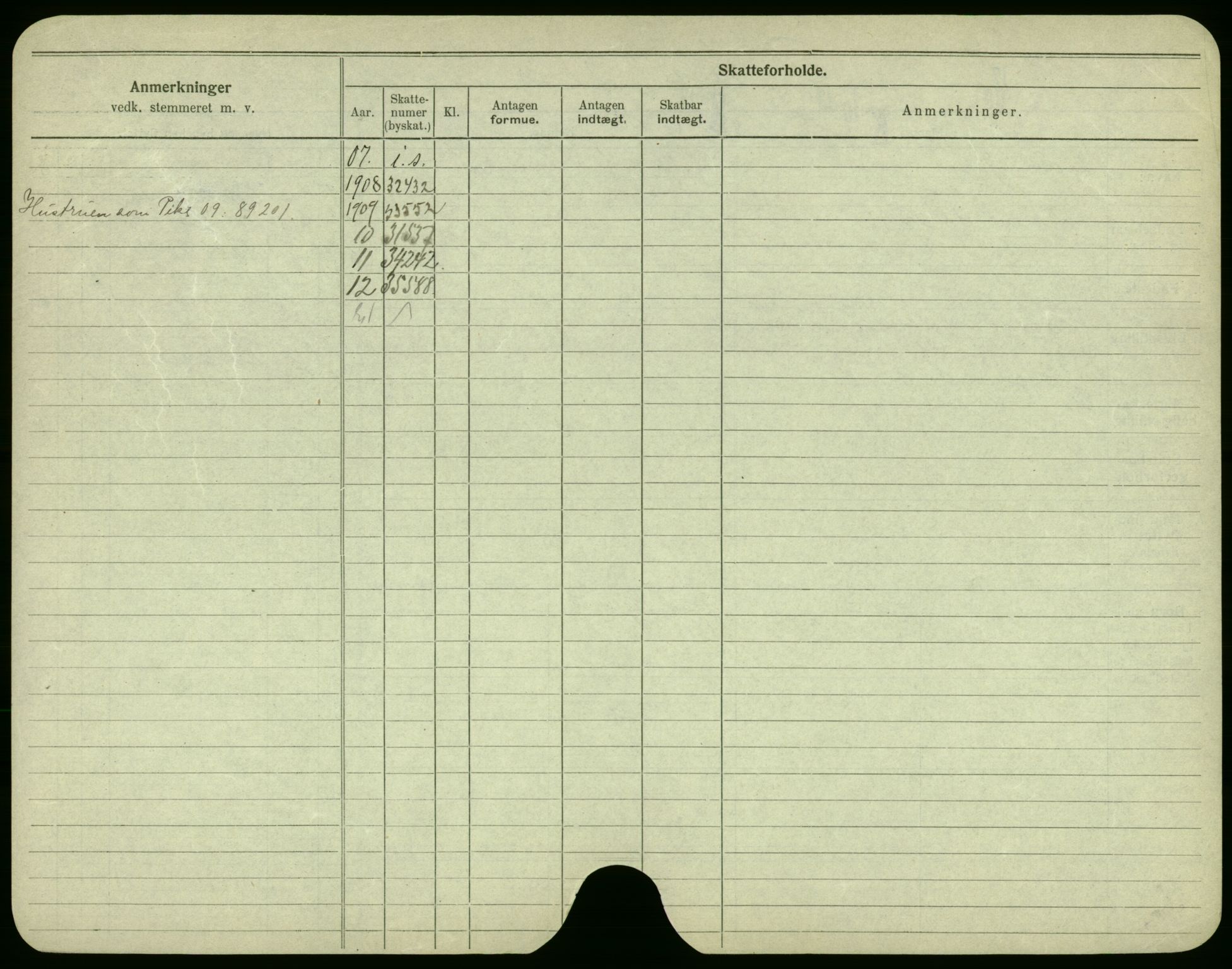 Oslo folkeregister, Registerkort, AV/SAO-A-11715/F/Fa/Fac/L0002: Menn, 1906-1914, p. 24b